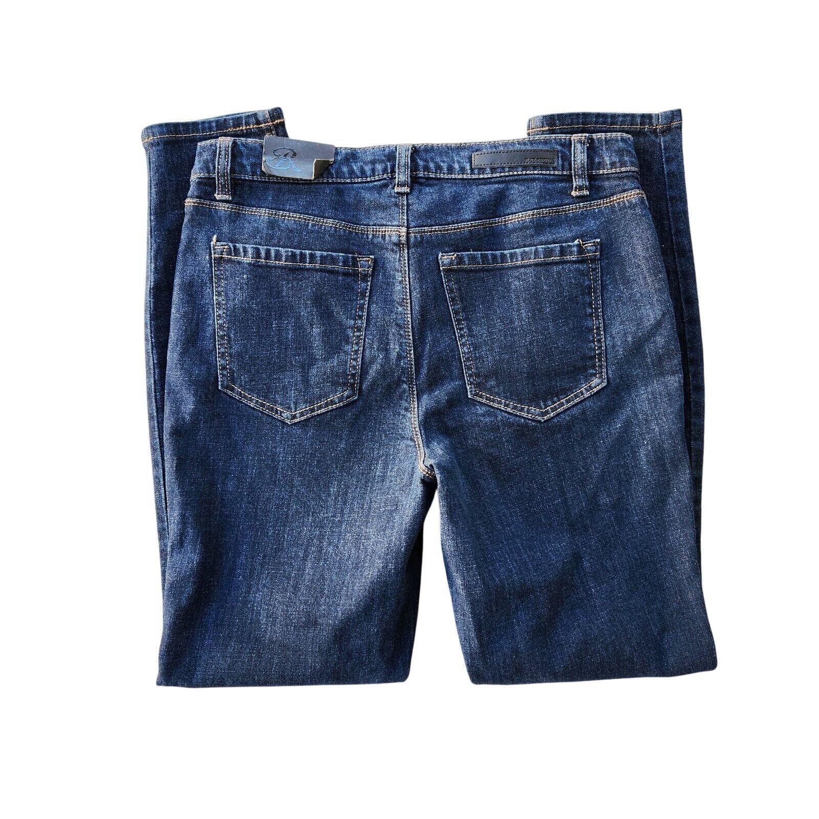 The Unbranded Brand Blue Revival Women Blue Dark Wash Skinny Jeans Size 30 Size 30" / US 8 / IT 44 - 3 Thumbnail