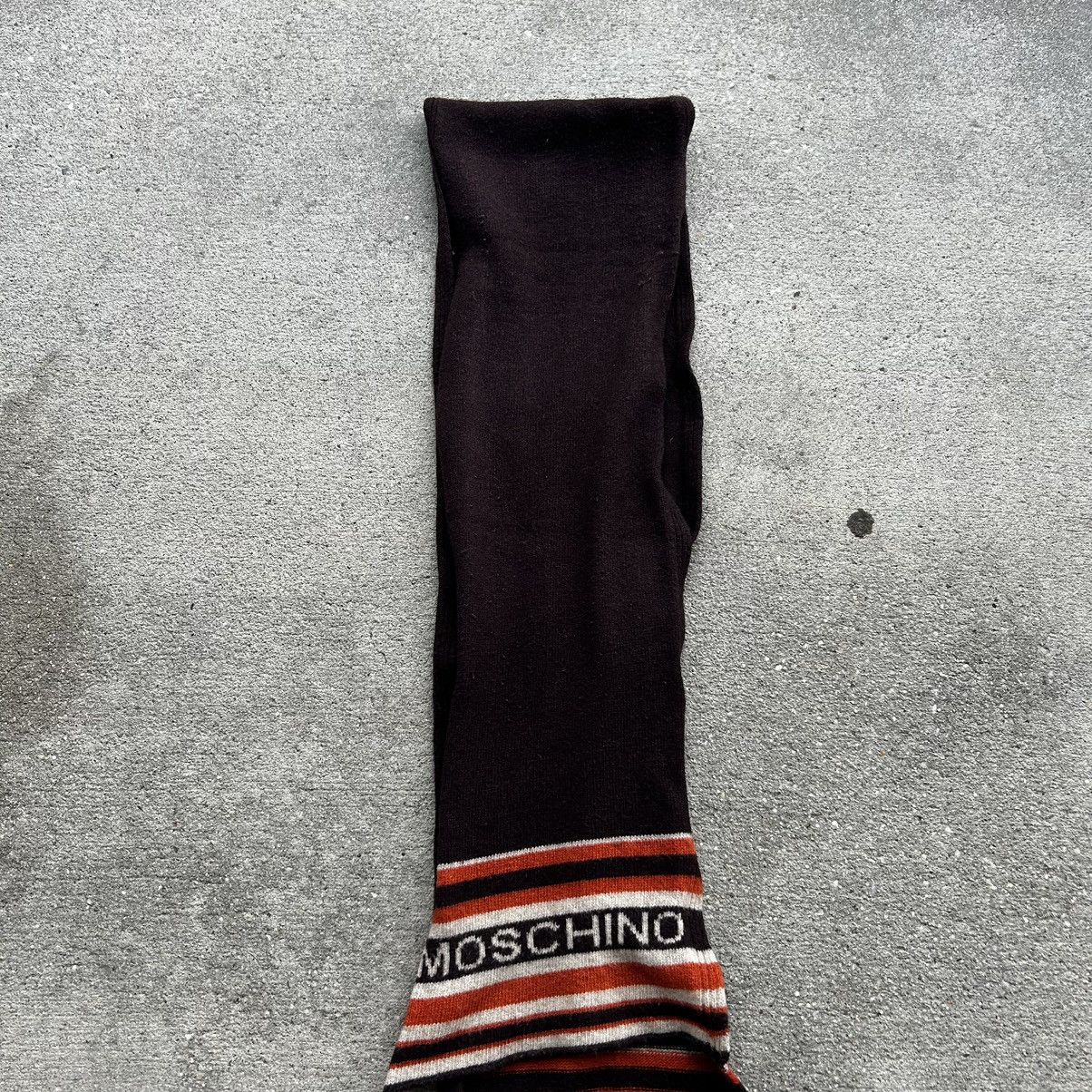 Moschino × Vintage vintage Y2K Moschino brown and orange spell out scarf Size ONE SIZE - 2 Thumbnail