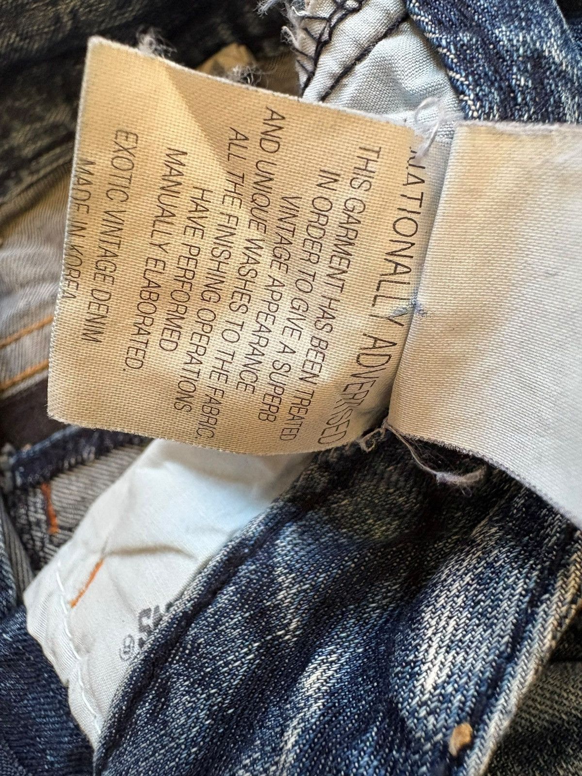 Hysteric Glamour Vintage Lolita Mud Wash Distressed Flare Jeans Size 29" - 11 Thumbnail