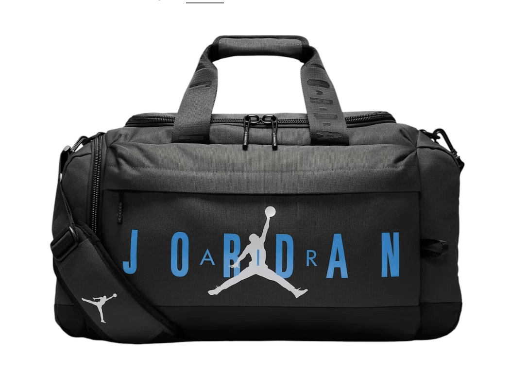 Jordan Brand Jordan Air Duffel Bag Blue Black Gym Travel Bag NWT Size ONE SIZE - 1 Thumbnail