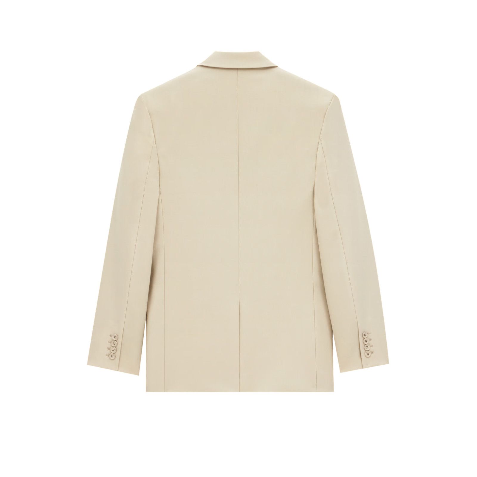Saint Laurent Paris SAINT LAURENT $3500 Beige Light Wool Single Breasted Jacket Size US M / EU 48-50 / 2 - 2 Thumbnail