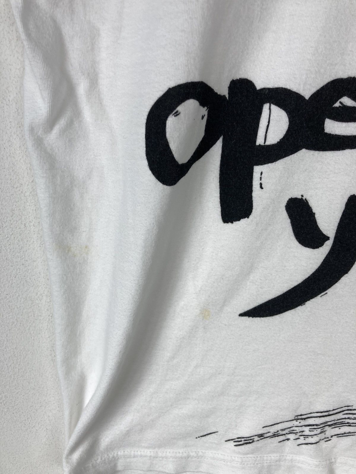 Ground Y × Yohji Yamamoto Yohji Yamamoto Ground Y Open Your Side Art Design T-Shirt Size US M / EU 48-50 / 2 - 6 Thumbnail