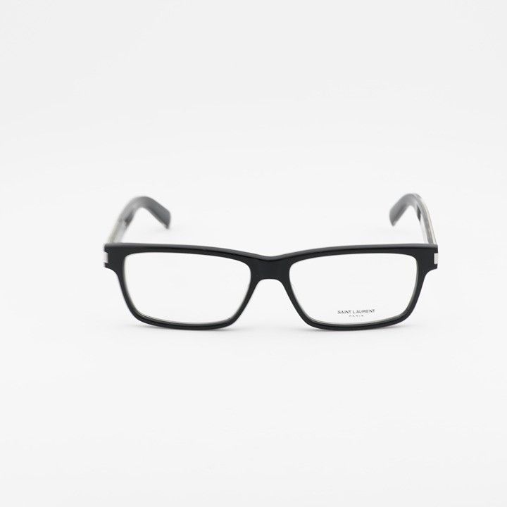 Saint Laurent Paris Saint Laurent SL622 007 Eyeglasses Black 58mm Rectangle Size ONE SIZE - 3 Thumbnail