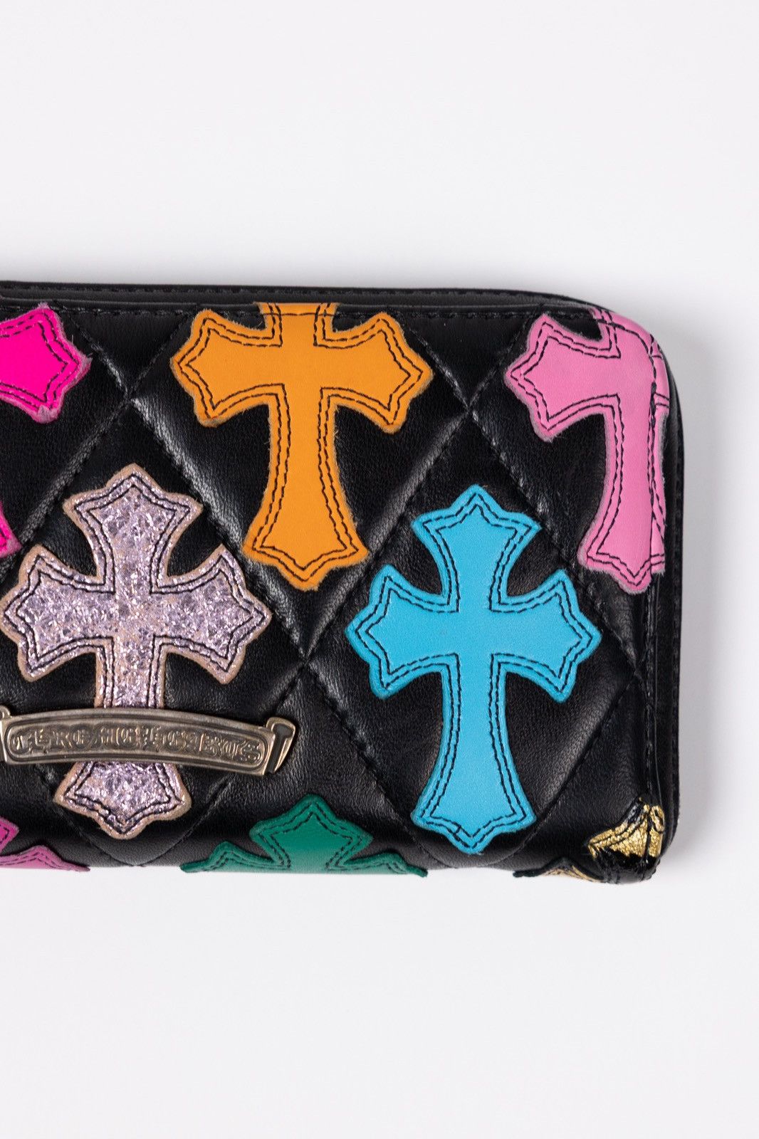 Chrome Hearts Chrome Hearts Multicolor Cross Patch Long Zip Leather Wallet Size ONE SIZE - 5 Thumbnail