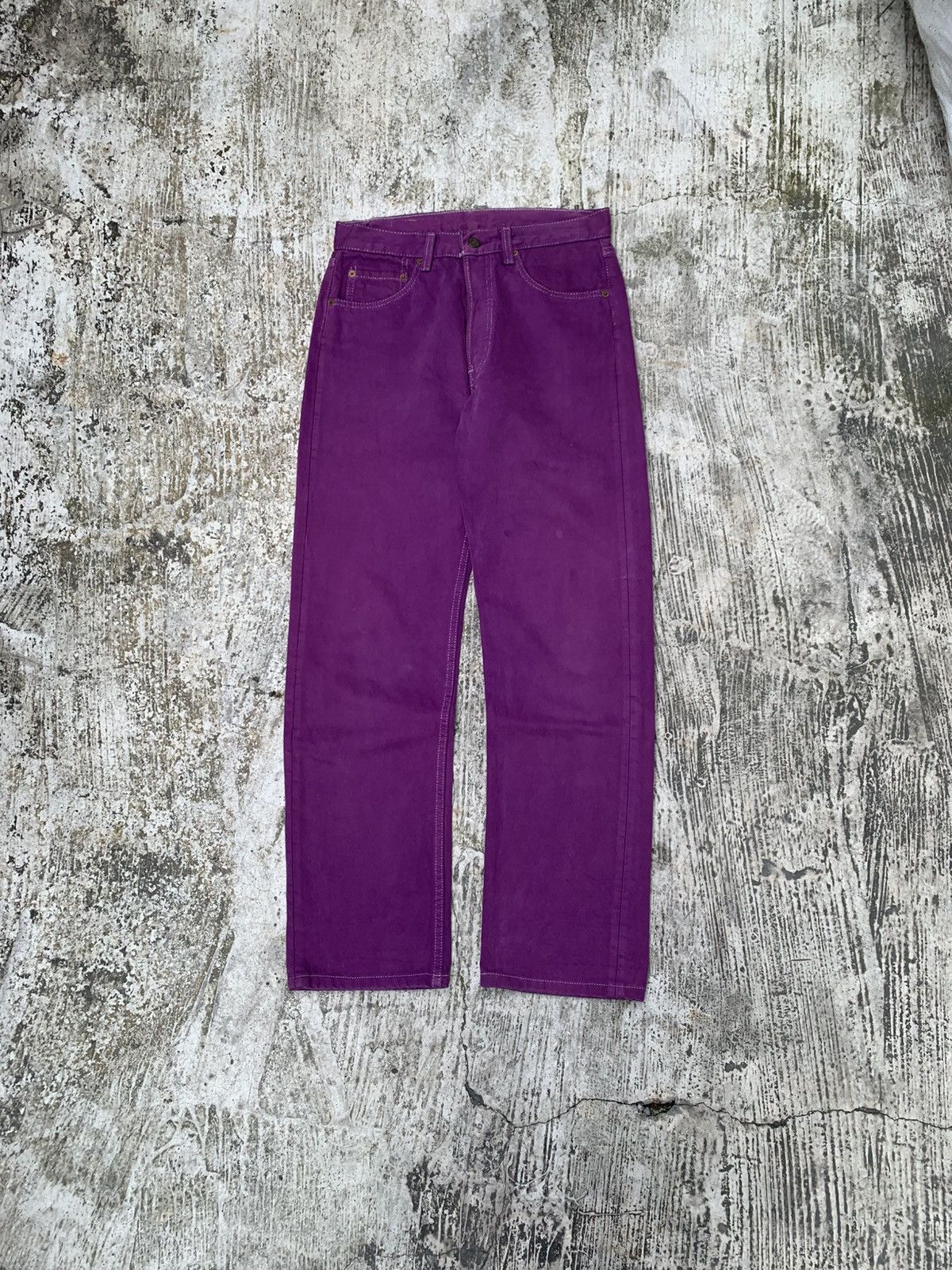 Levi's Vintage Clothing Vintage Levi's 501 purple jeans Size US 30 / EU 46 - 1 Thumbnail