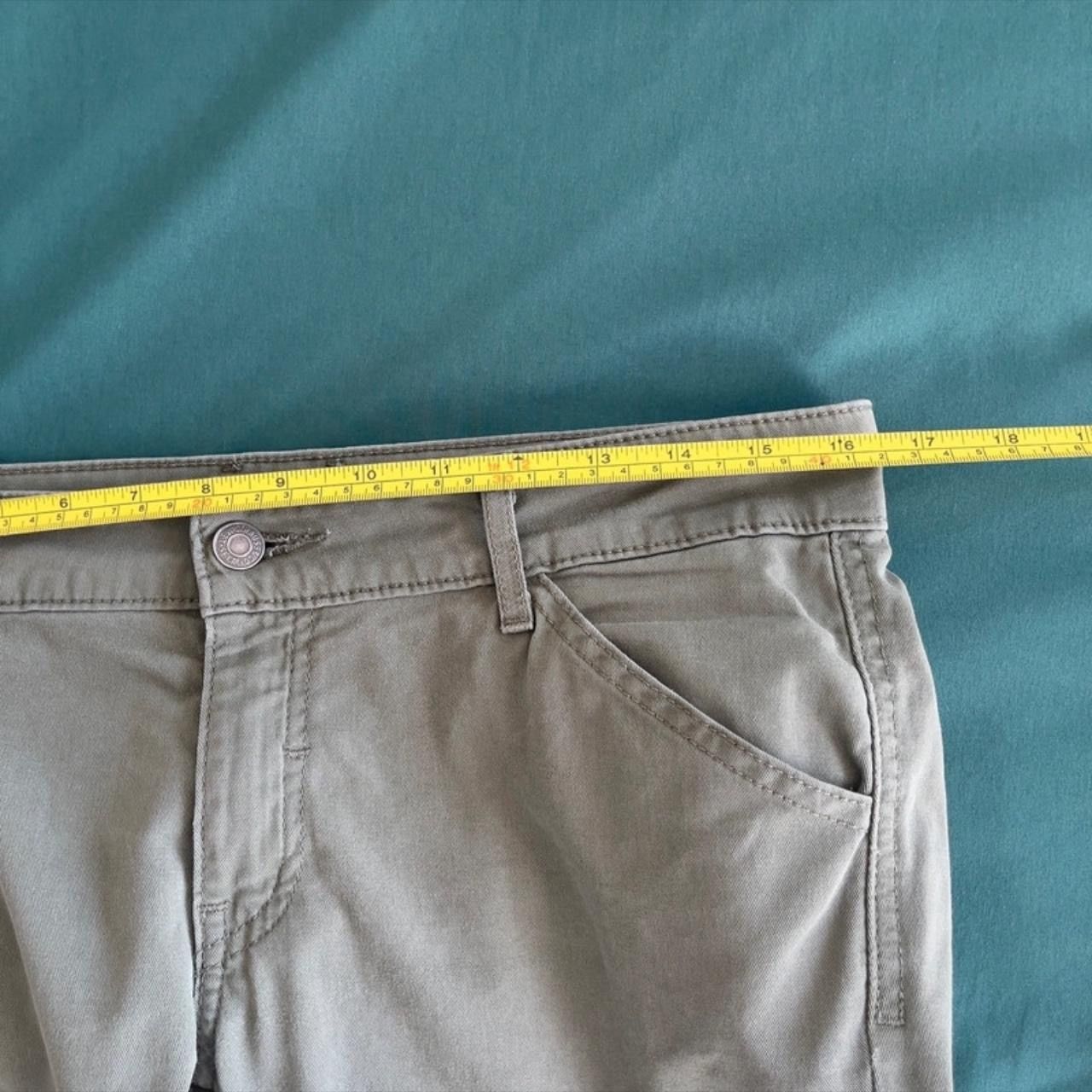 Levi's Levis Women Slim Cargo Jeans Pants Khaki Ankle Zip Stretch Size 27" / US 4 / IT 40 - 5 Thumbnail