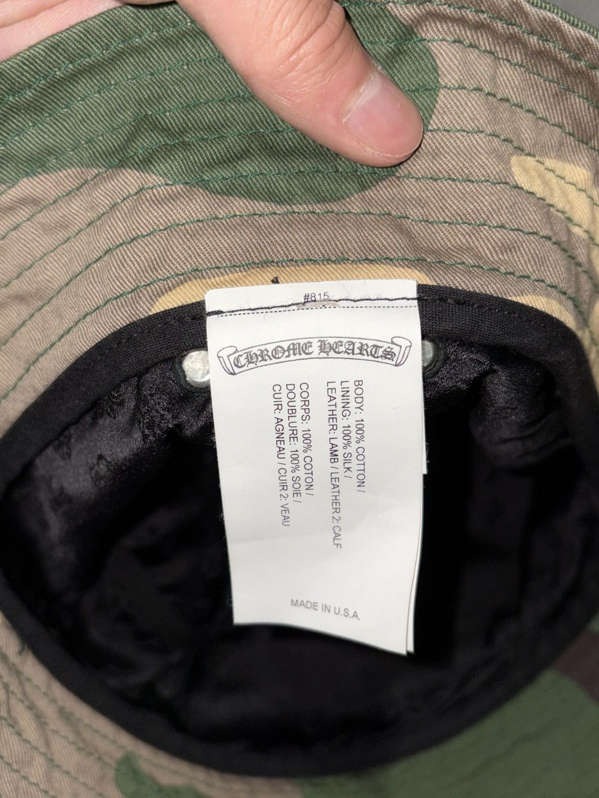 Matty Boy Chrome Hearts Matty Boy Camo Sex Records Bucket Hat logo Size ONE SIZE - 5 Thumbnail