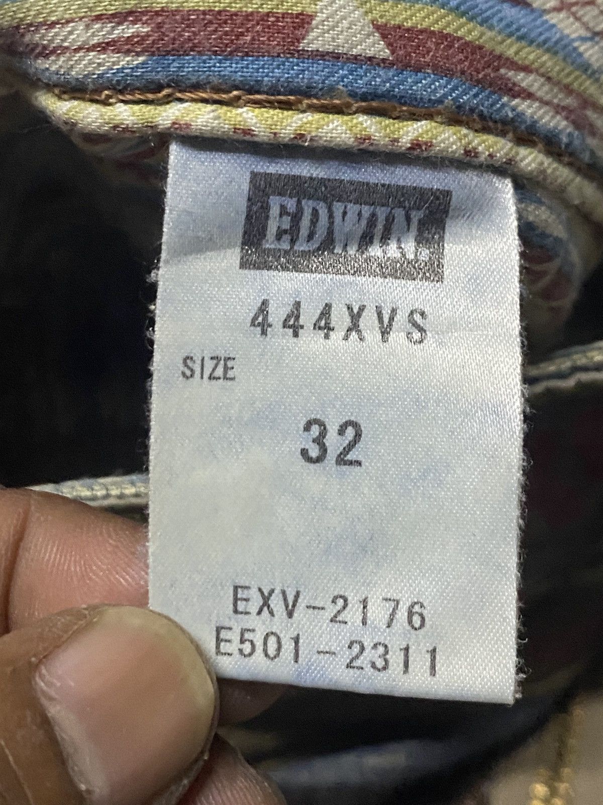 Edwin Vintage Edwin Xv Mud Wash Distressed Baggy Jeans Size US 35 - 20 Thumbnail