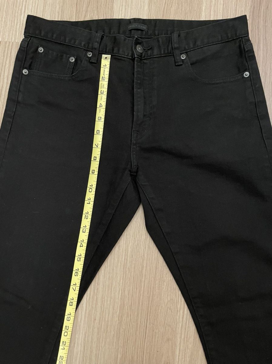 Uniqlo Uniqlo Slim Black Jeans Size US 33 - 3 Thumbnail