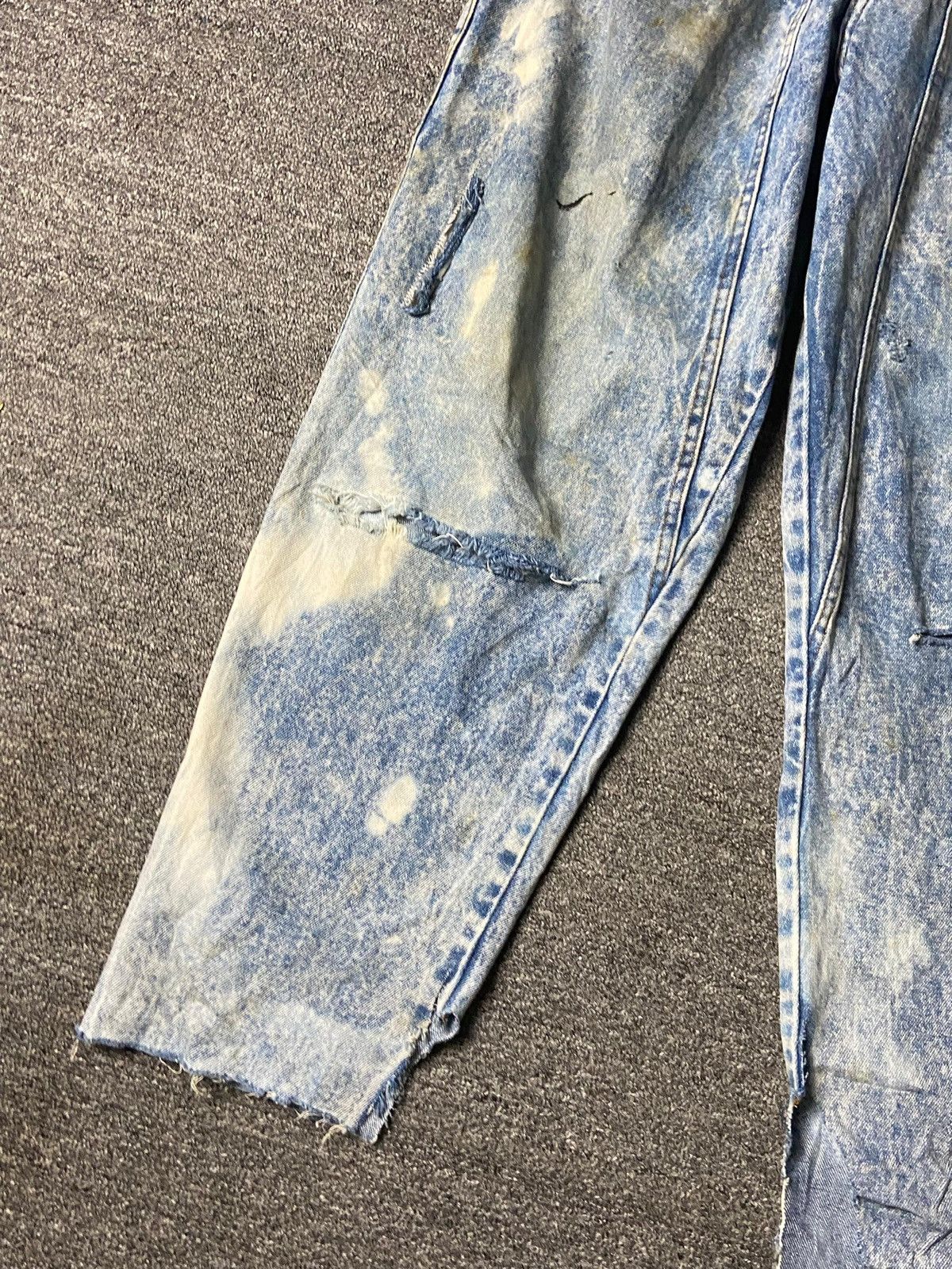 Japanese Brand AMERICAN JEANNING Acid Wash Ripped Jeans (141) Size US 28 / EU 44 - 10 Thumbnail