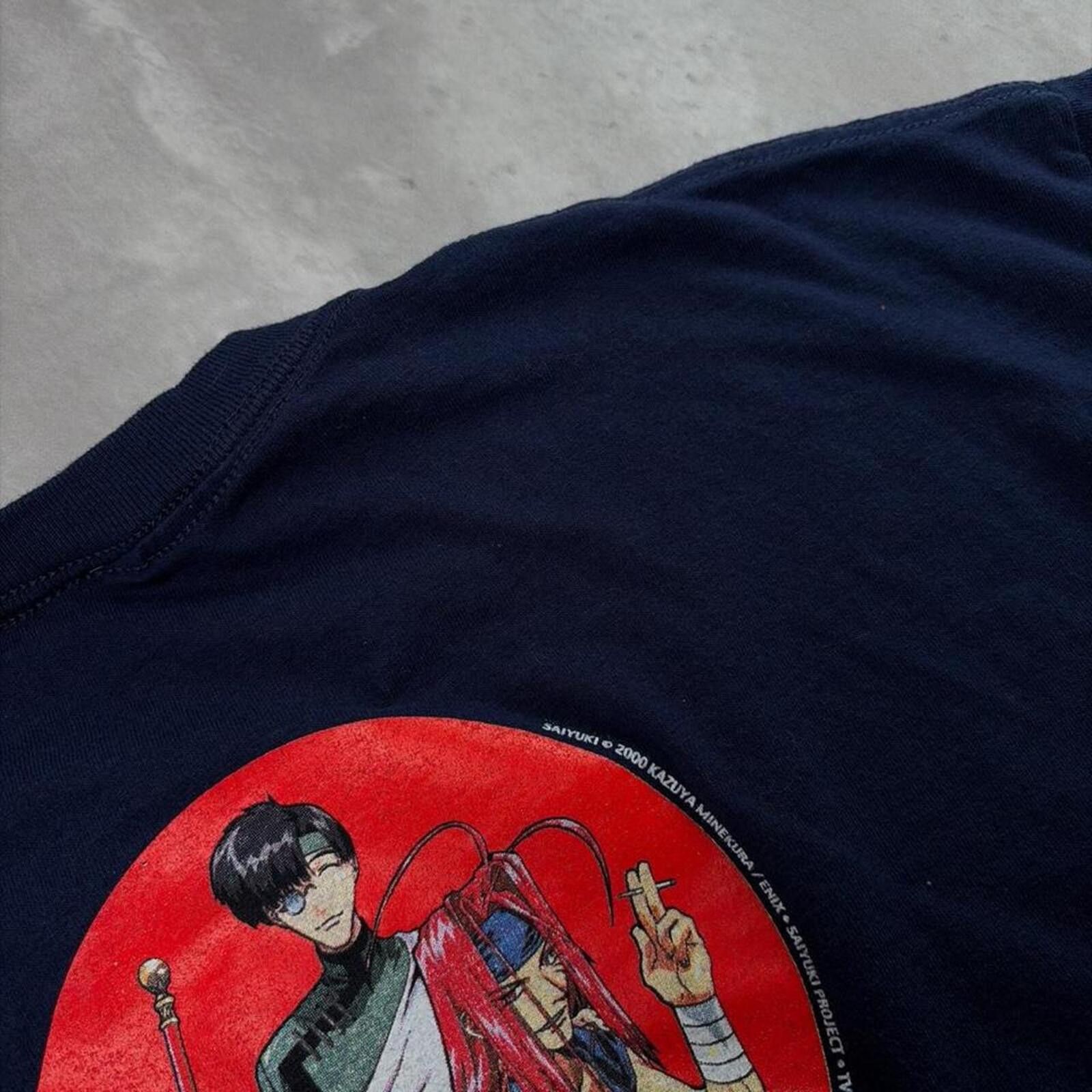 Other Vintage 2000 Saiyuki Kazuya Minekura Anime Promo T-Shirt Size US XL / EU 56 / 4 - 8 Thumbnail