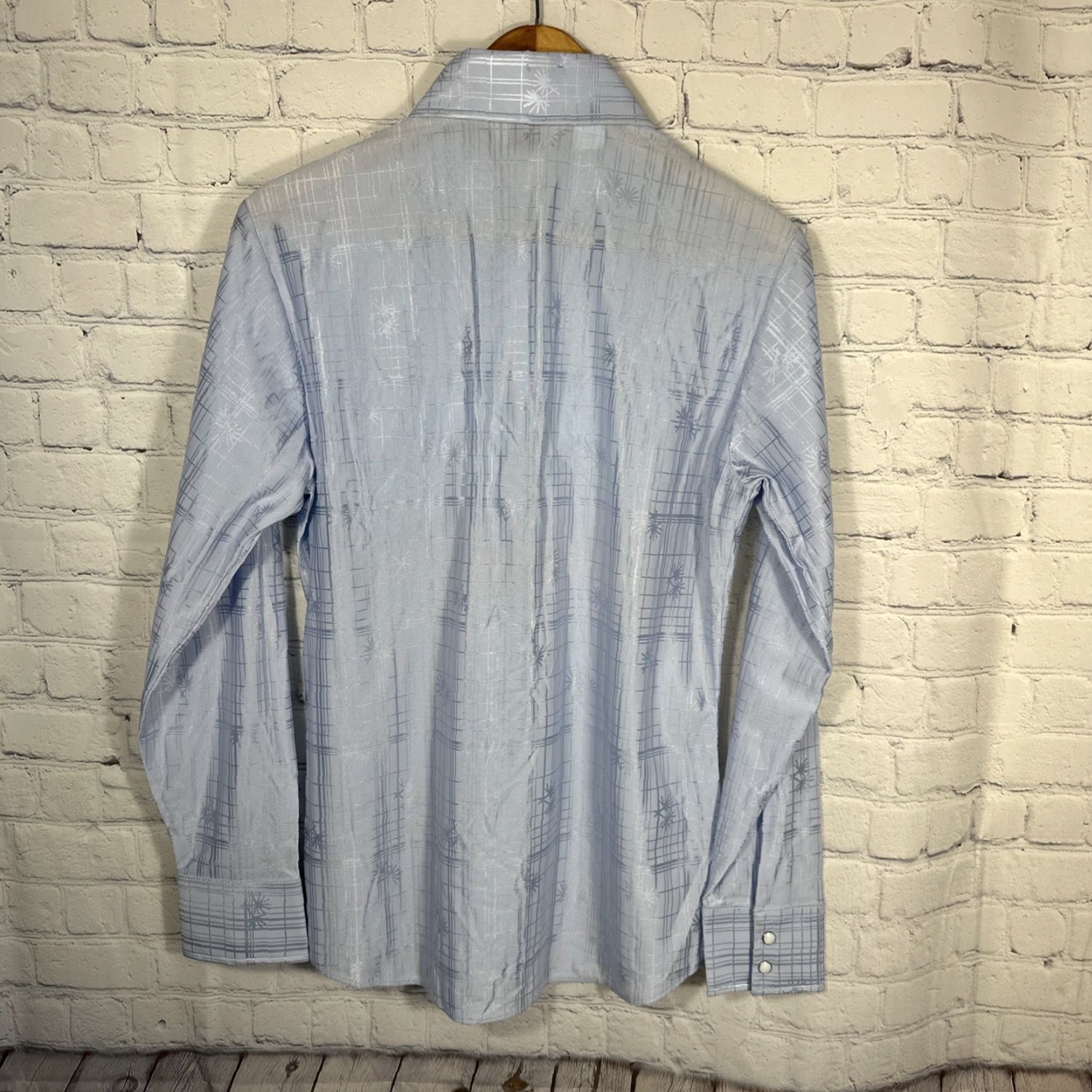 Levi's VINTAGE Levi's Shirt Mens M Blue Western Pearl Snap Sample 70s Cowboy Retro All Seasons Long Sleeve Button-Up Size US M / EU 48-50 / 2 - 6 Thumbnail