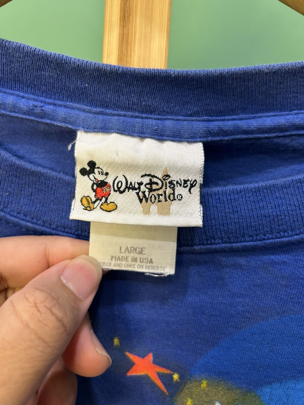 Disney Mickey Fantasia Walt Disney World 1998 Vintage Size US L / EU 52-54 / 3 - 3 Thumbnail