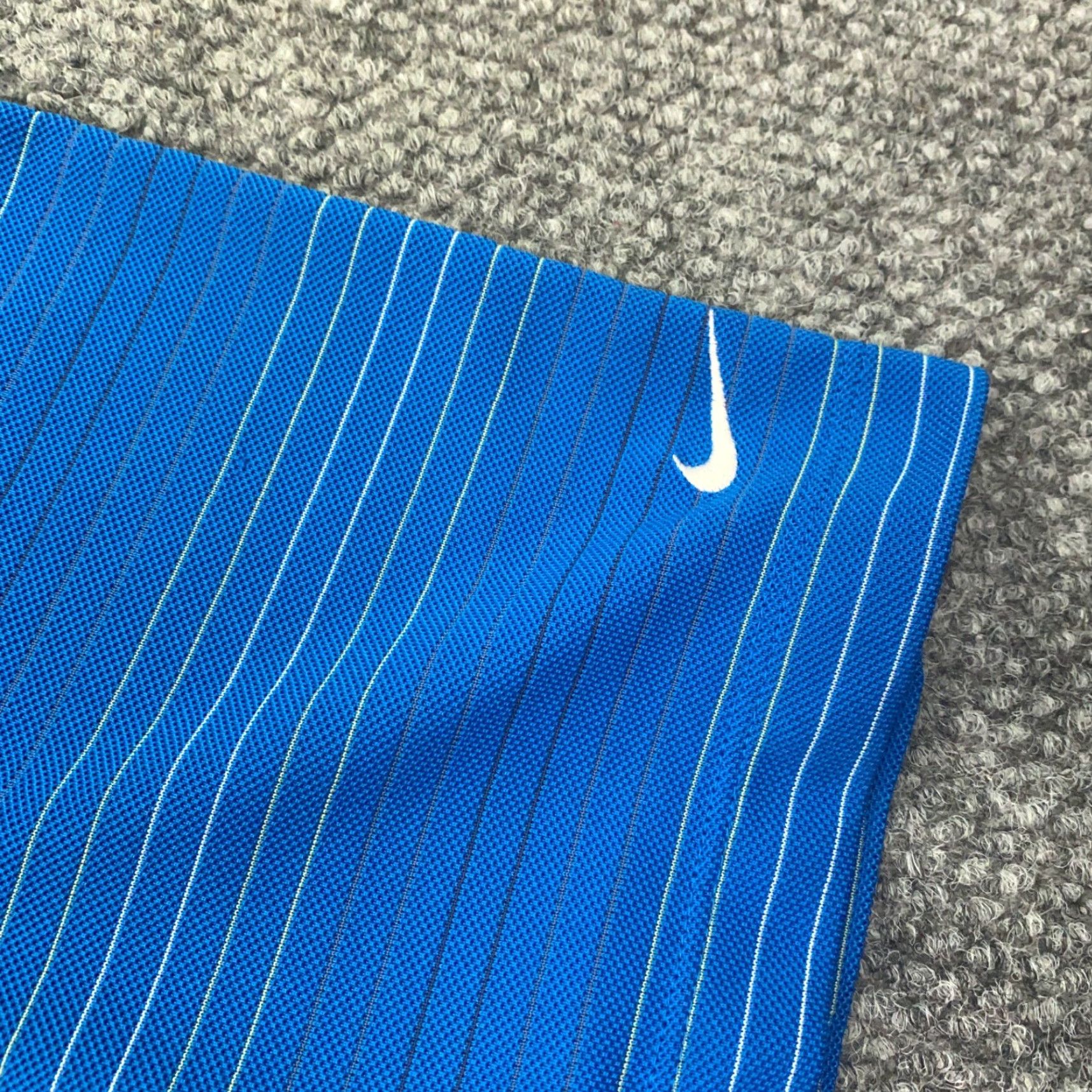 Nike Nike Golf Shirt Mens XXL Blue Striped Polo Embroidered Swoosh Logo Nike FitDry Polo Shirt Mens 2XL Blue Nike Golf Embroidered Swoosh Logo Golf Shirt Size US XXL / EU 58 / 5 - 3 Thumbnail