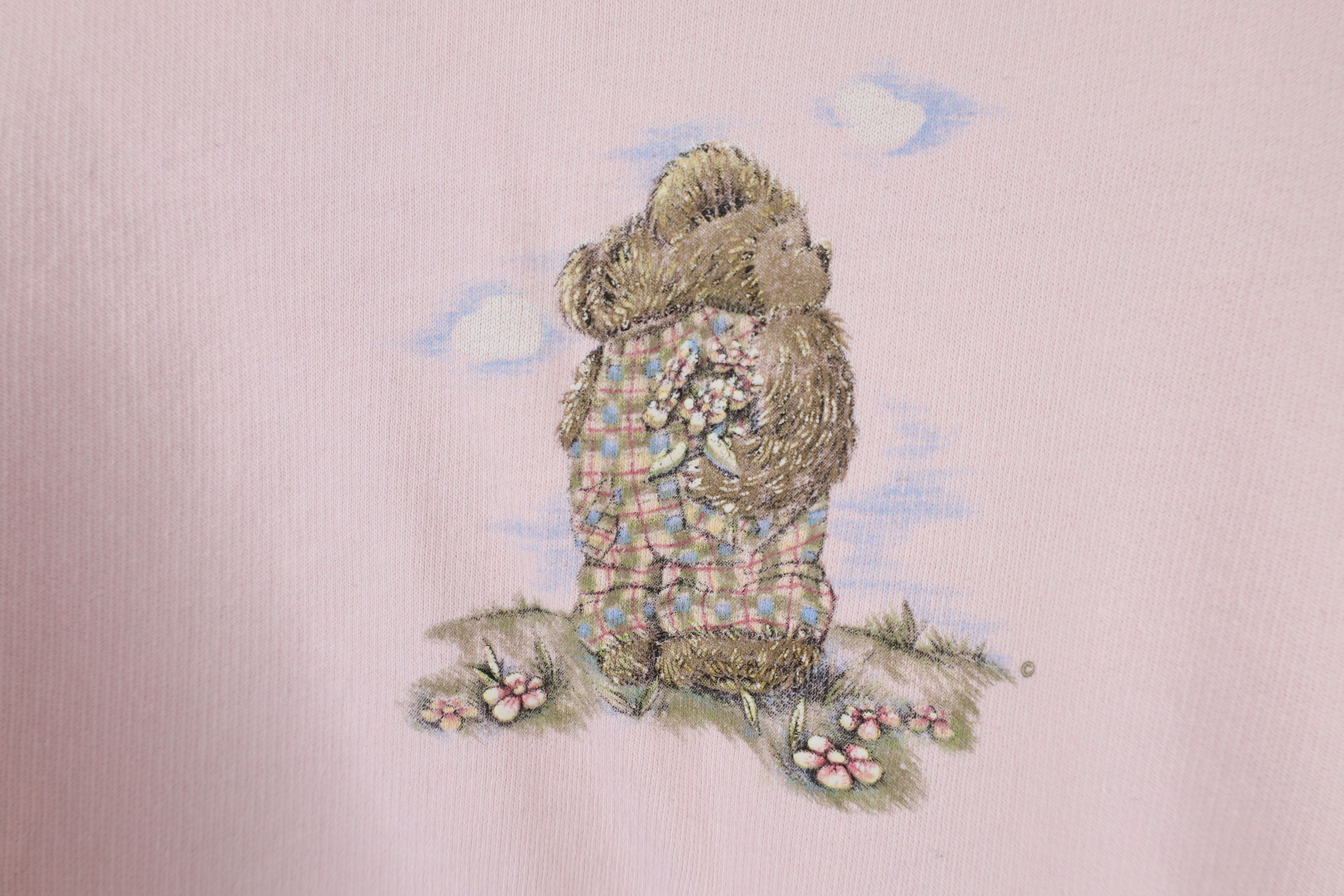 Vintage Vintage 90s Streetwear Balloon Teddy Bear Sweatshirt Size L / US 10 / IT 46 - 10 Thumbnail