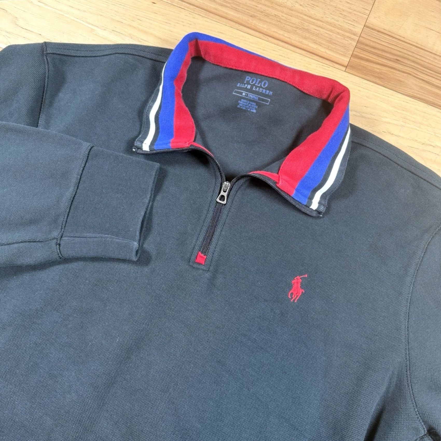 Ralph Lauren Ralph Lauren Polo Quarter Zip Sweater Mens M Black 90s Casual Pullover Golf Size US M / EU 48-50 / 2 - 2 Thumbnail