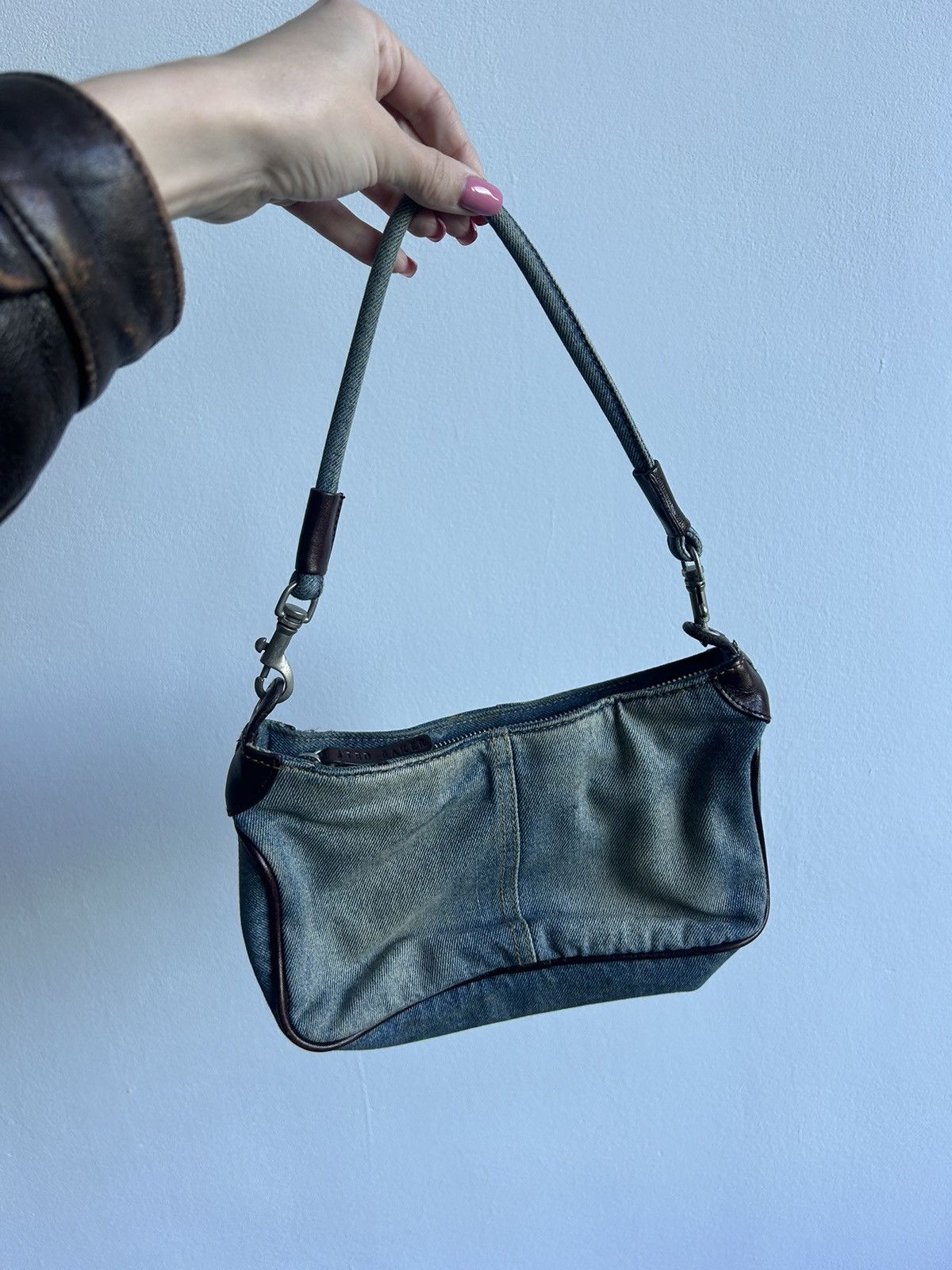 Ted Baker × Vintage Ted Baker Y2K Dirty Jeans Bag 00s floral cute office siren Size ONE SIZE - 7 Thumbnail