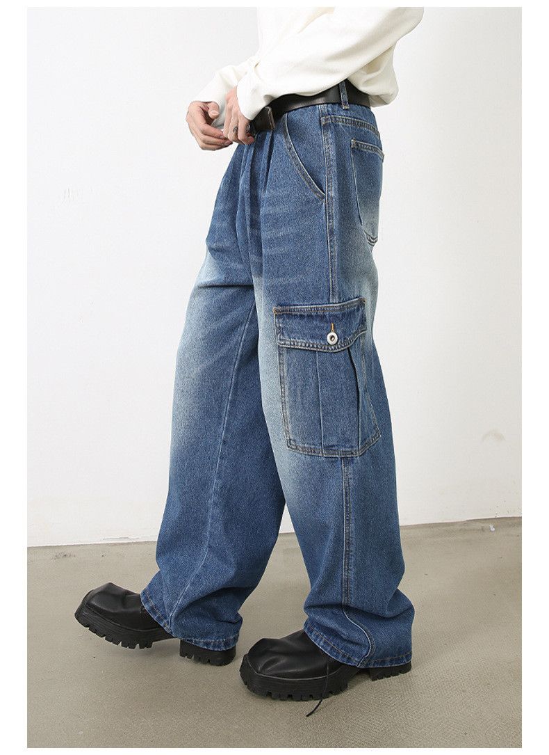 Japanese Brand × Jean Multi-pocket overalls washed jeans Size US 32 / EU 48 - 5 Thumbnail