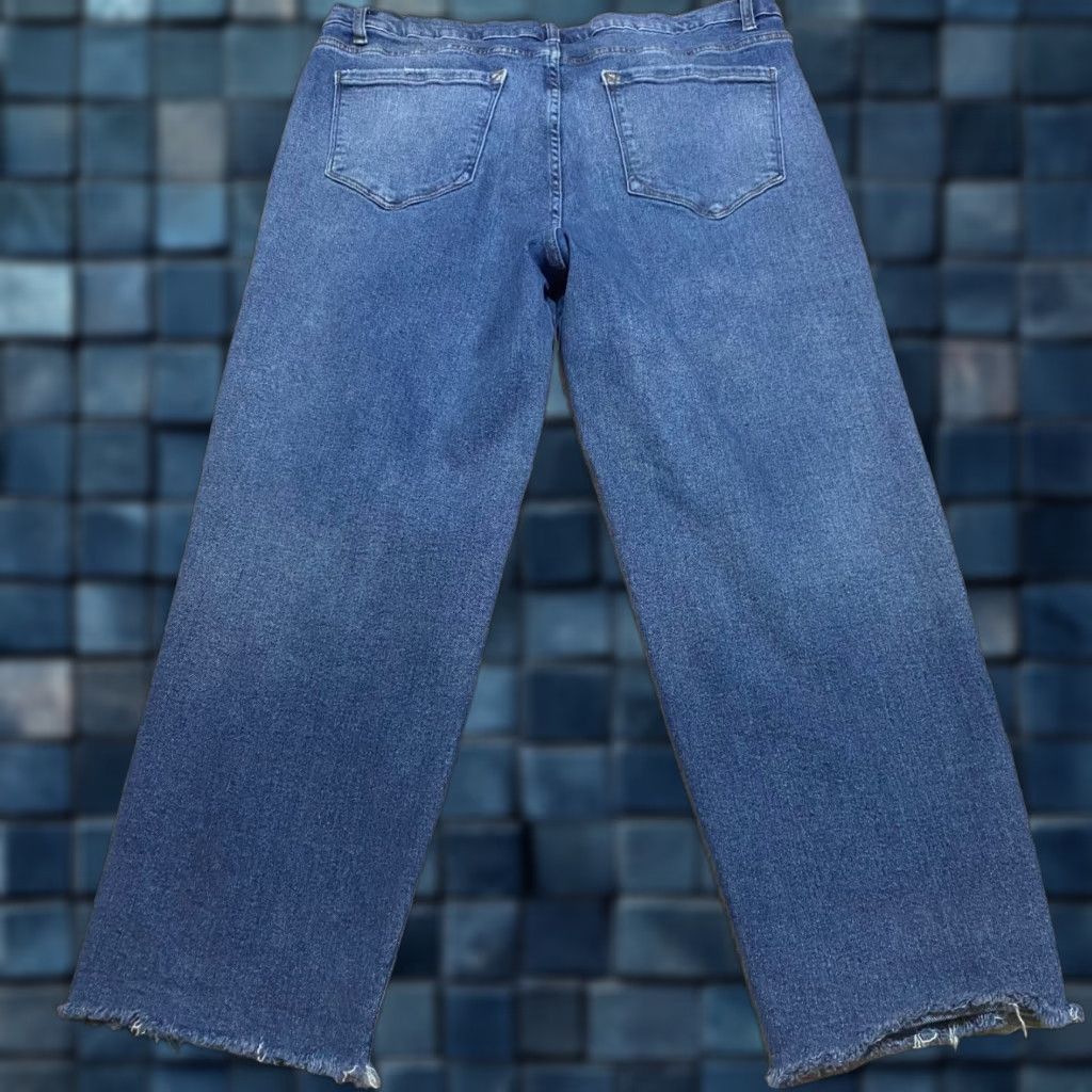 Vintage Kensie Jeans Jeans Blue Kensie Womens 18W Plus Medium Wash High Rise Straight 5-Pocket Denim Size 40" / US 18 - 1 Thumbnail