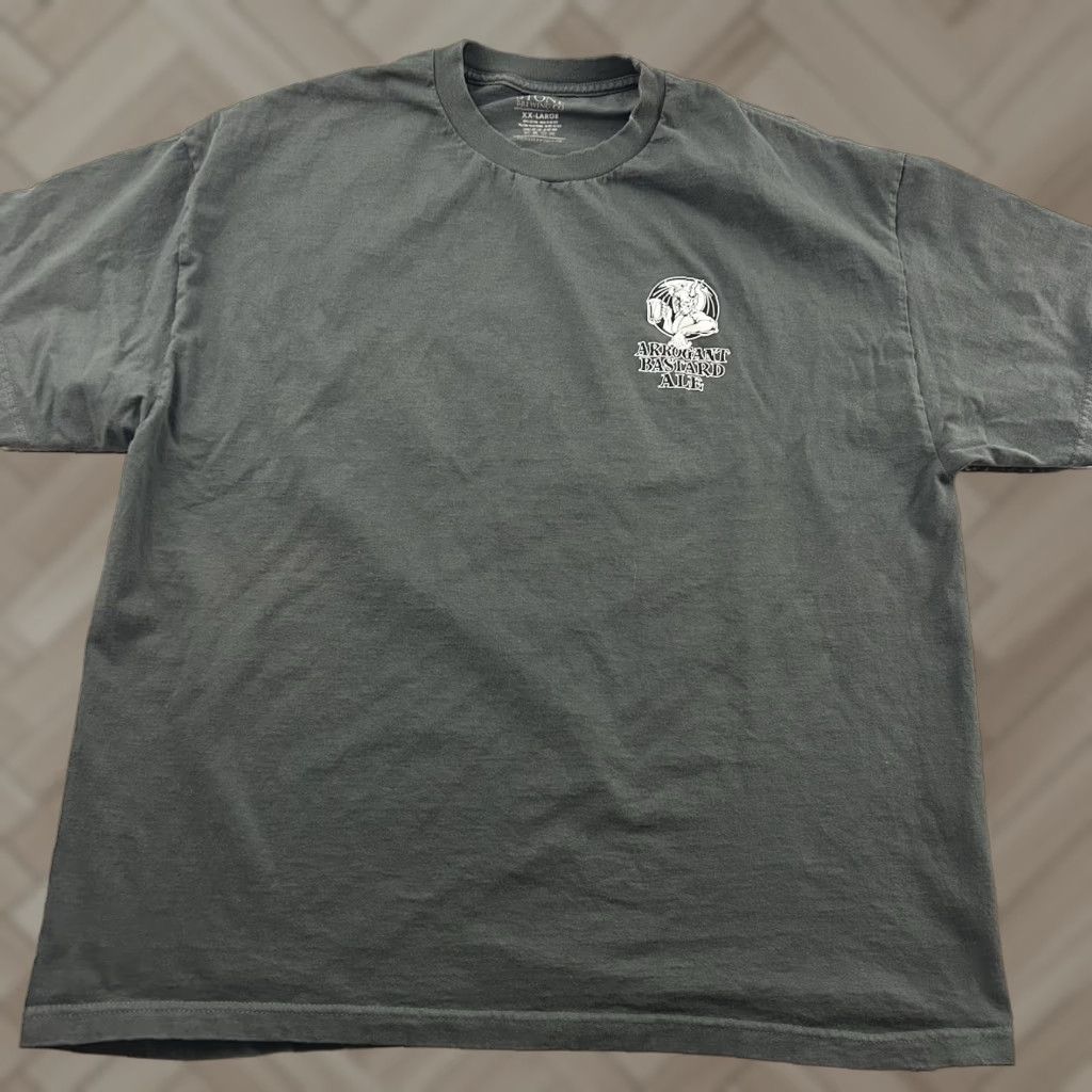 CO Stone Brewing Co Arrogant Bastard Ale Short Sleeve T Shirt Men's XXL Gray Size US XXL / EU 58 / 5 - 1 Thumbnail