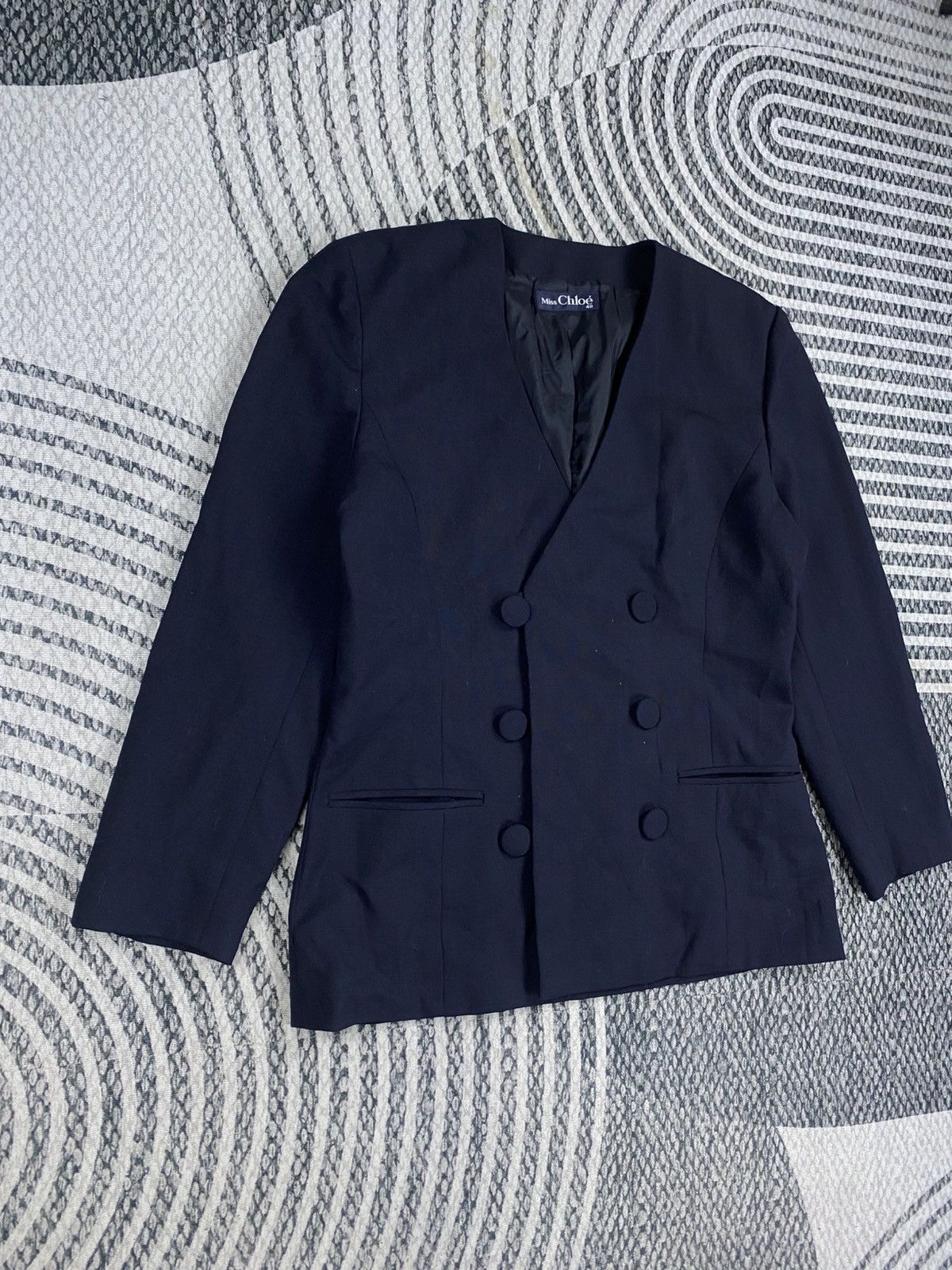 Chloe Vitg Miss Chloe’ Navy Color Double Breasted Jacket Size M / US 6-8 / IT 42-44 - 3 Thumbnail