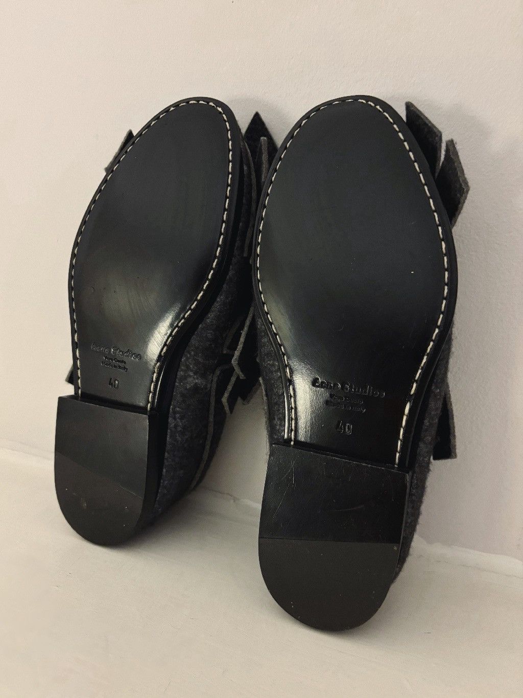 Acne Studios Acne Studios Arnie grey melange loafers Size US 7 / EU 40 - 6 Thumbnail