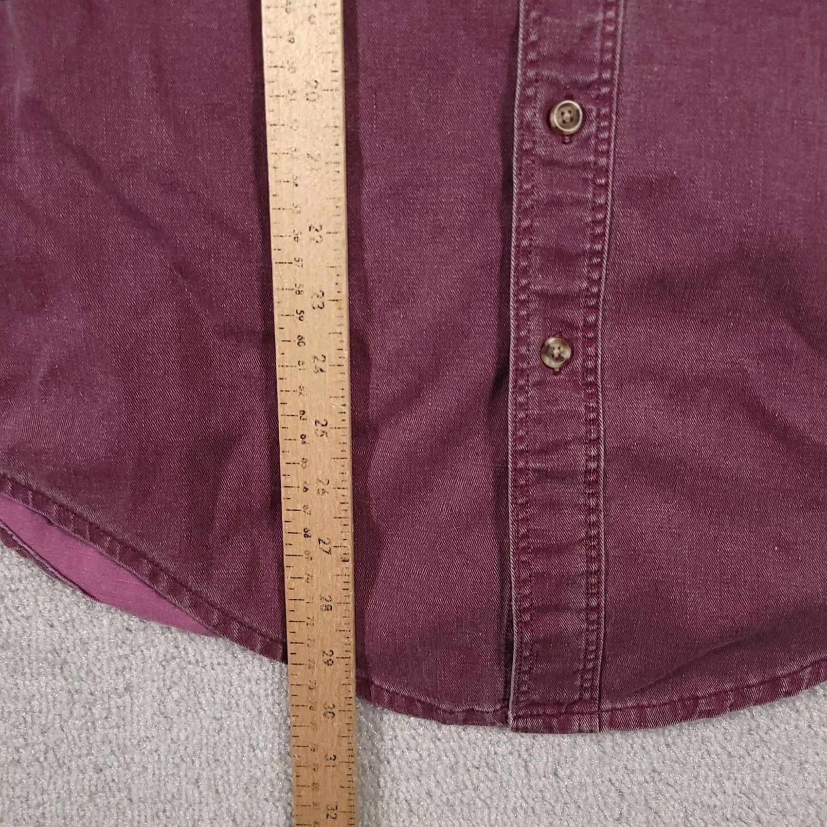 Denime VINTAGE Prentiss Outdoors Button Up Long Sleeve Shirt Mens Medium Red Denim USA Made Size US M / EU 48-50 / 2 - 7 Thumbnail