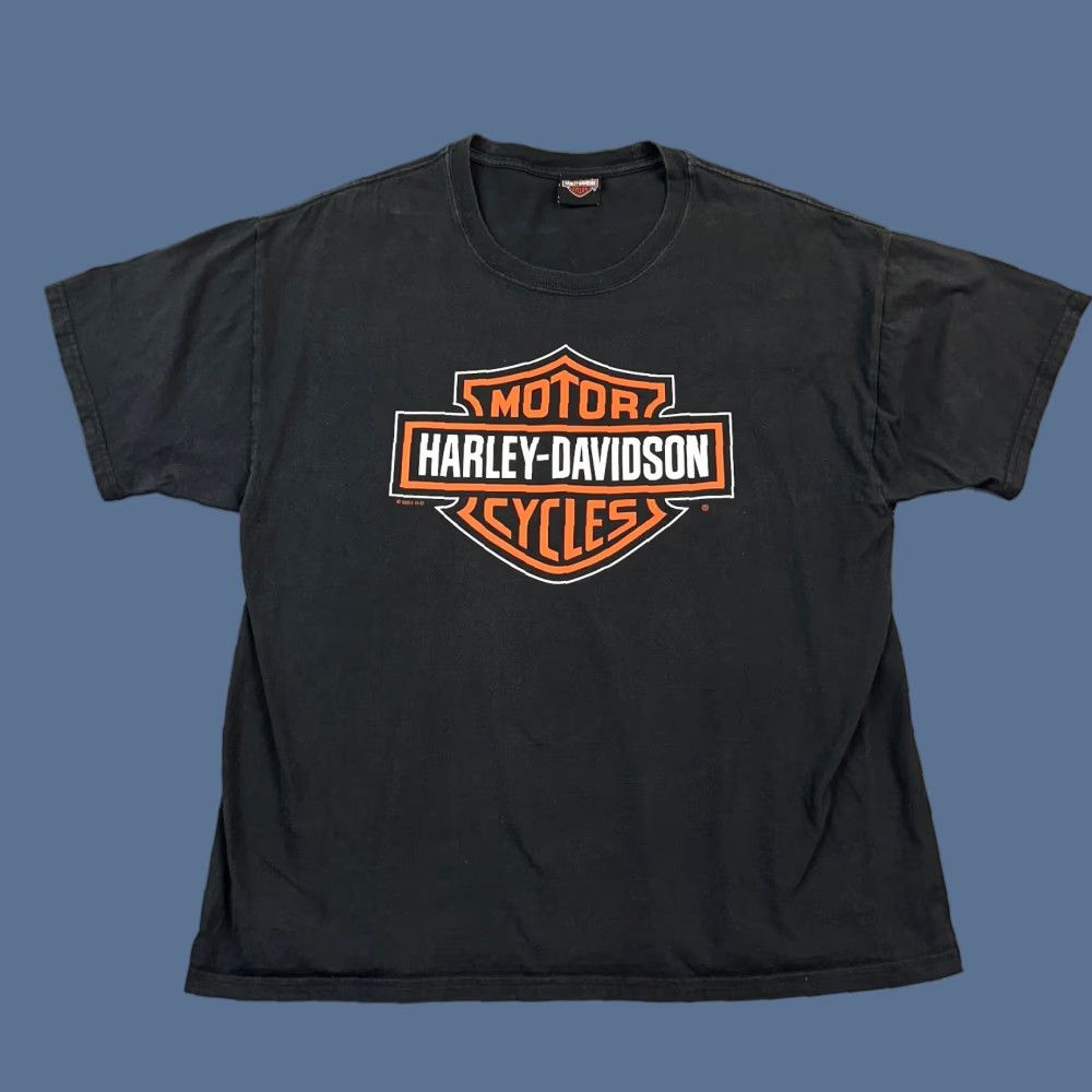 Harley Davidson Harley-Davidson Shirt Mens XL Black Logo Biker Motorcycle Crew Neck Short Sleeve T-Shirt Size US XL / EU 56 / 4 - 1 Thumbnail
