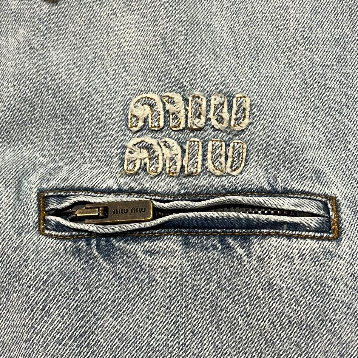 Miu Miu MIU MIU 2024FW Velvet Corduroy Collar Denim Jacket Size US M / EU 48-50 / 2 - 13 Thumbnail