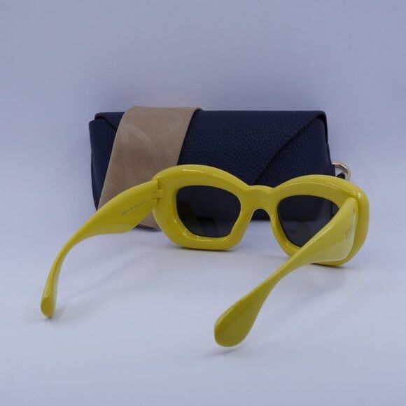 Loewe Loewe LW40117I 39A Sunglasses Shiny Yellow Cat Eye Frame Size ONE SIZE - 10 Thumbnail