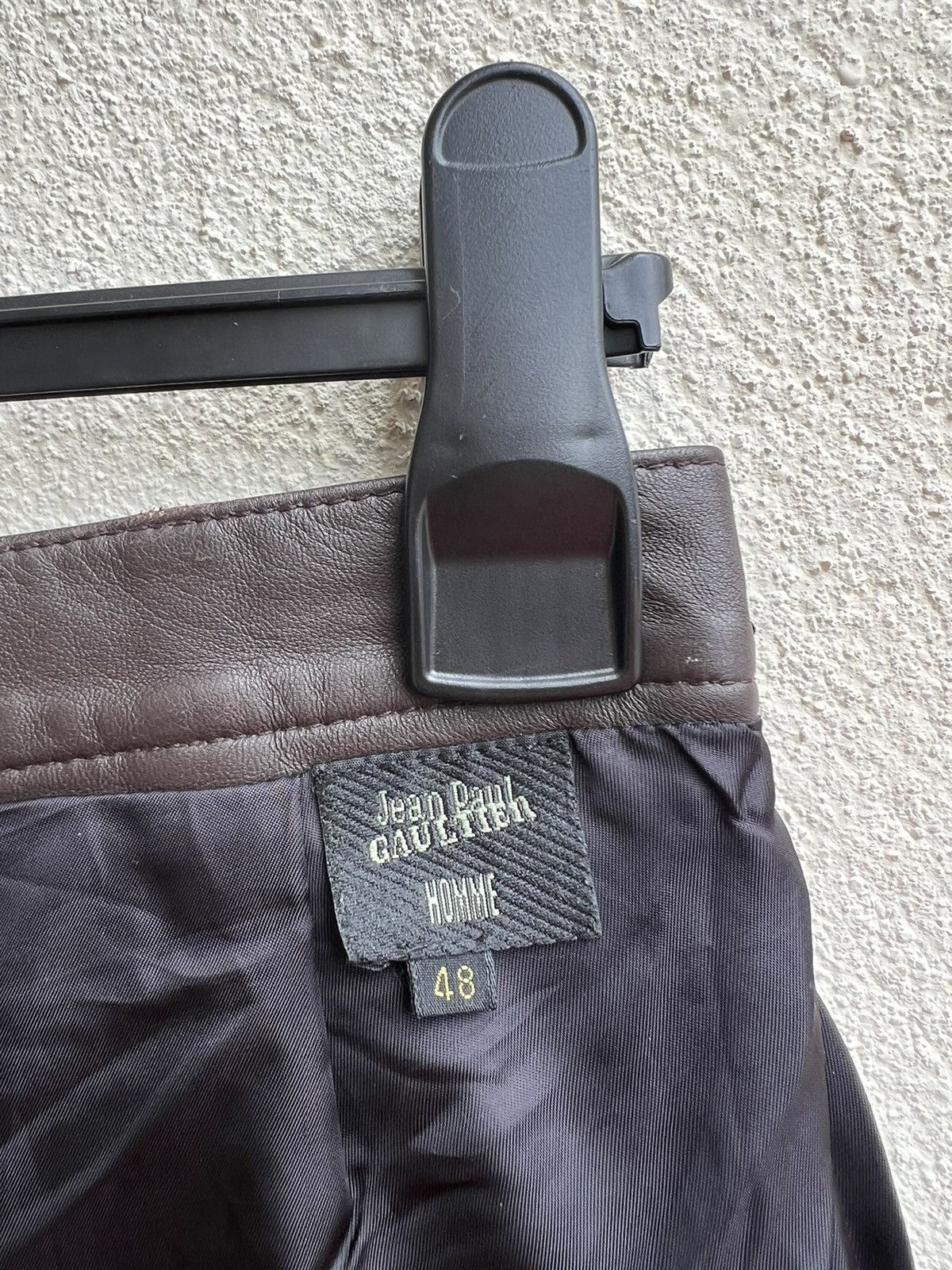 Jean Paul Gaultier Jean Paul Gaultier Homme Side Zippers Leather Pant Size US 30 / EU 46 - 21 Thumbnail