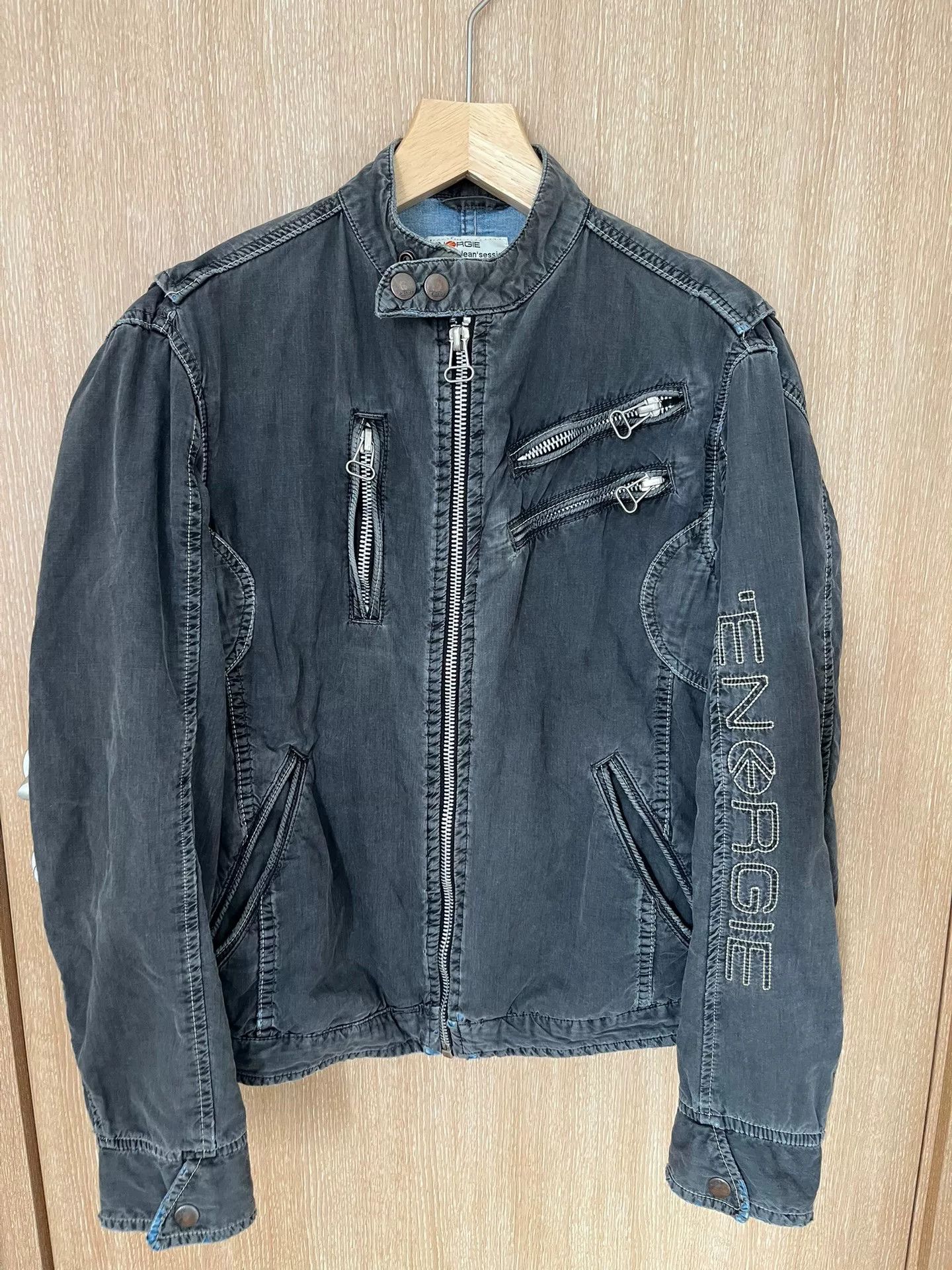 Vintage Vintage Energie Denim Motorcycle Jacket Size US M / EU 48-50 / 2 - 1 Thumbnail