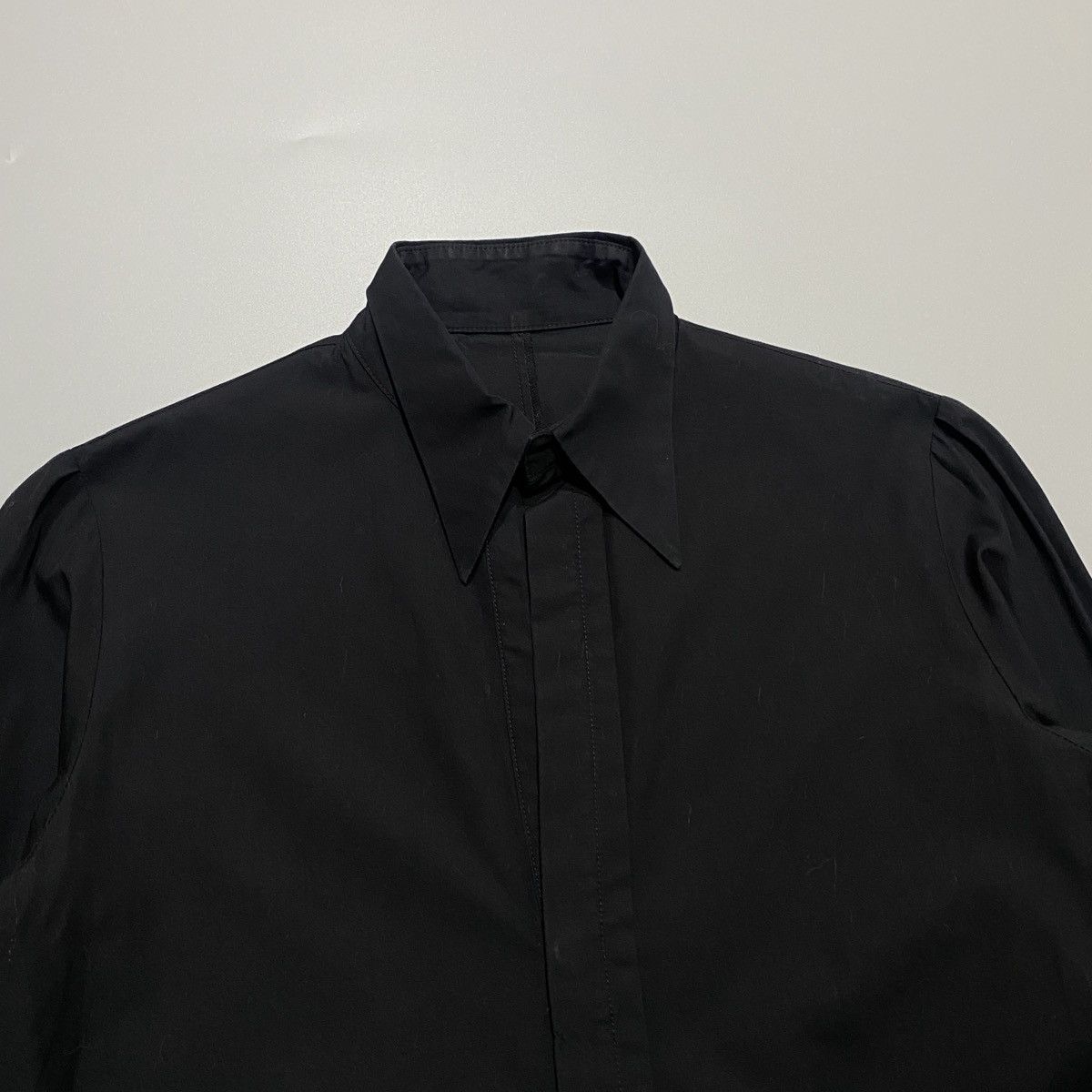 Yohji Yamamoto Yohji Yamamoto AW2000 DoubleSleeve Botton Shirt Size S / US 4 / IT 40 - 4 Thumbnail