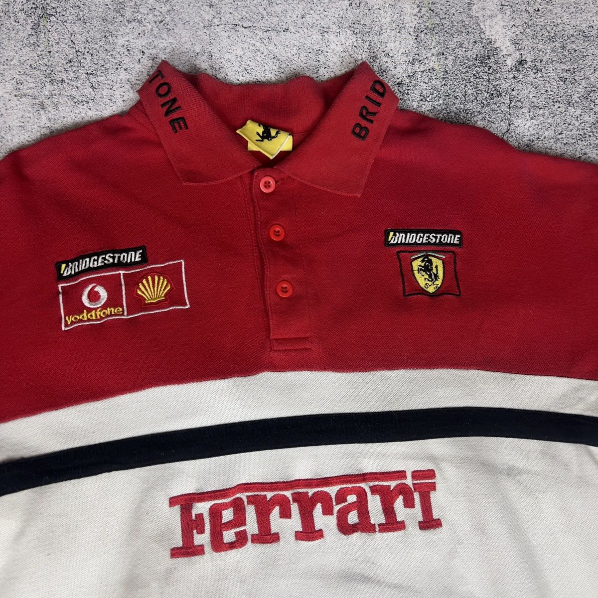 Ferrari Ferrari Polo Men's Size S Cotton Short Sleeve Racing Y2K 90s Size US S / EU 44-46 / 1 - 3 Thumbnail