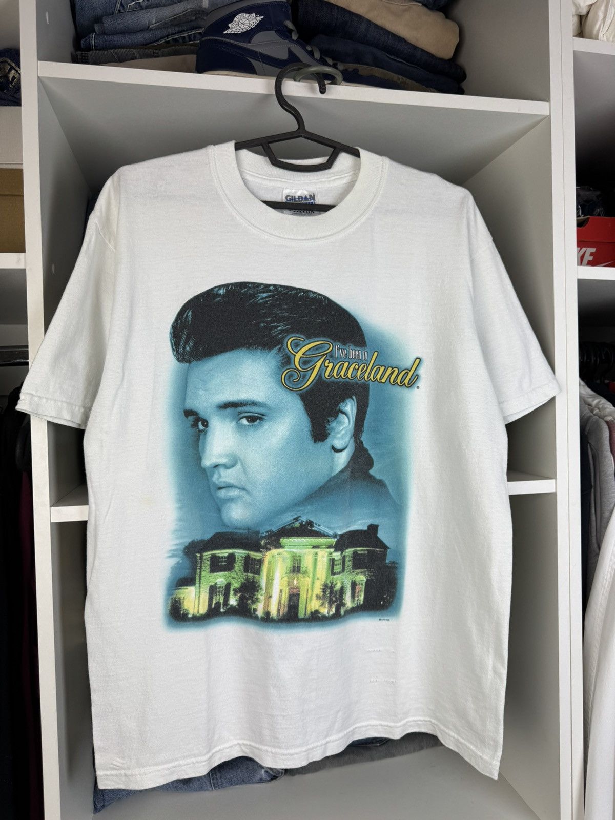 Gildan Vintage 1999 Elvis Presley "I've Been to Graceland" T-Shirt Size US M / EU 48-50 / 2 - 1 Thumbnail