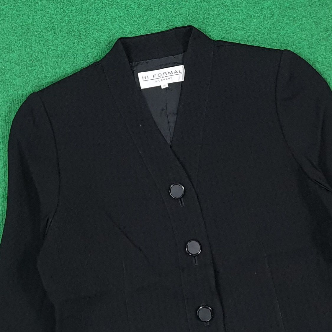 Givenchy Vintage Hi Formal by Givenchy Black Blazer C289N6 Size XS / US 0-2 / IT 36-38 - 2 Thumbnail