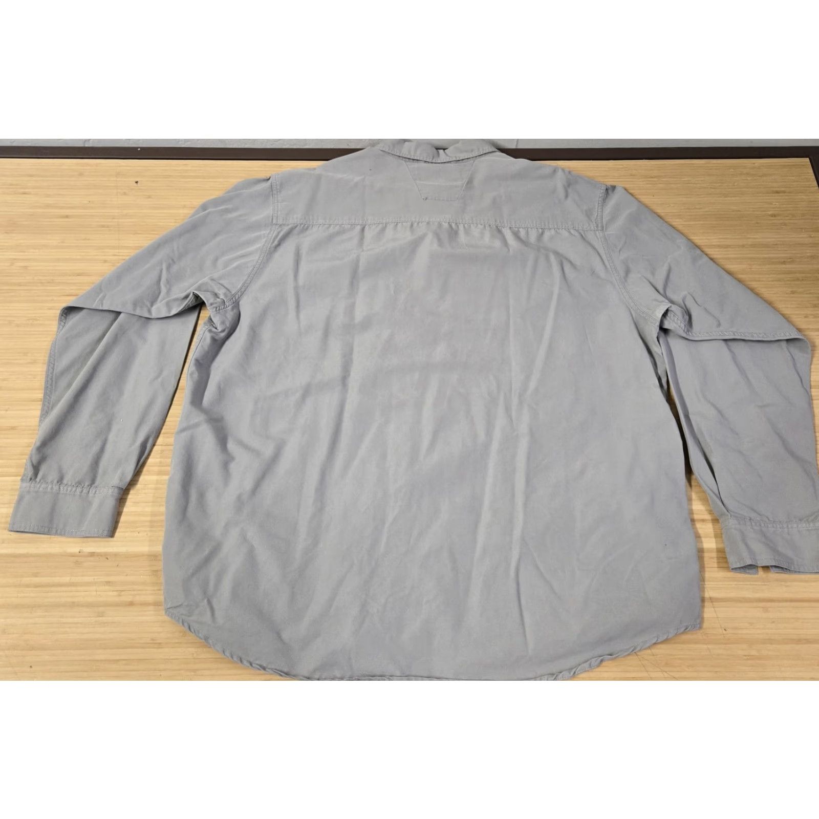 Harley Davidson Harley-Davidson Shirt 2XL Mens Gray Button Up Long Sleeve Logo Pocket Casual Size US XXL / EU 58 / 5 - 7 Thumbnail