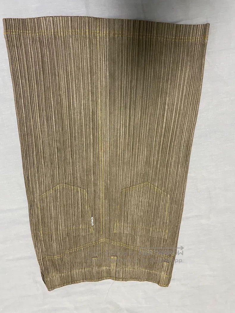 Issey Miyake Issey Miyake size:5 Gray Denim Midi Skirt Size 22" - 2 Thumbnail