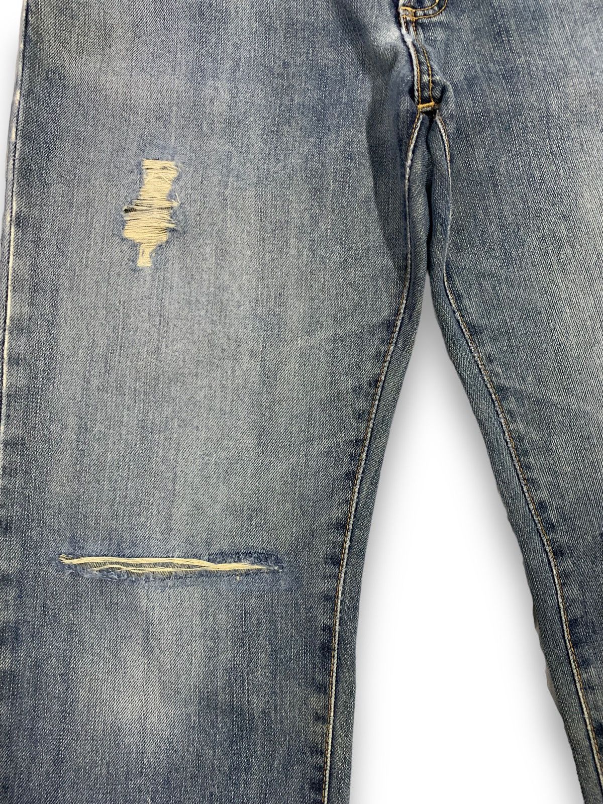 Edwin Vintage Edwin 404 Straight Leg Distressed Grunge Jeans Size US 31 - 6 Thumbnail