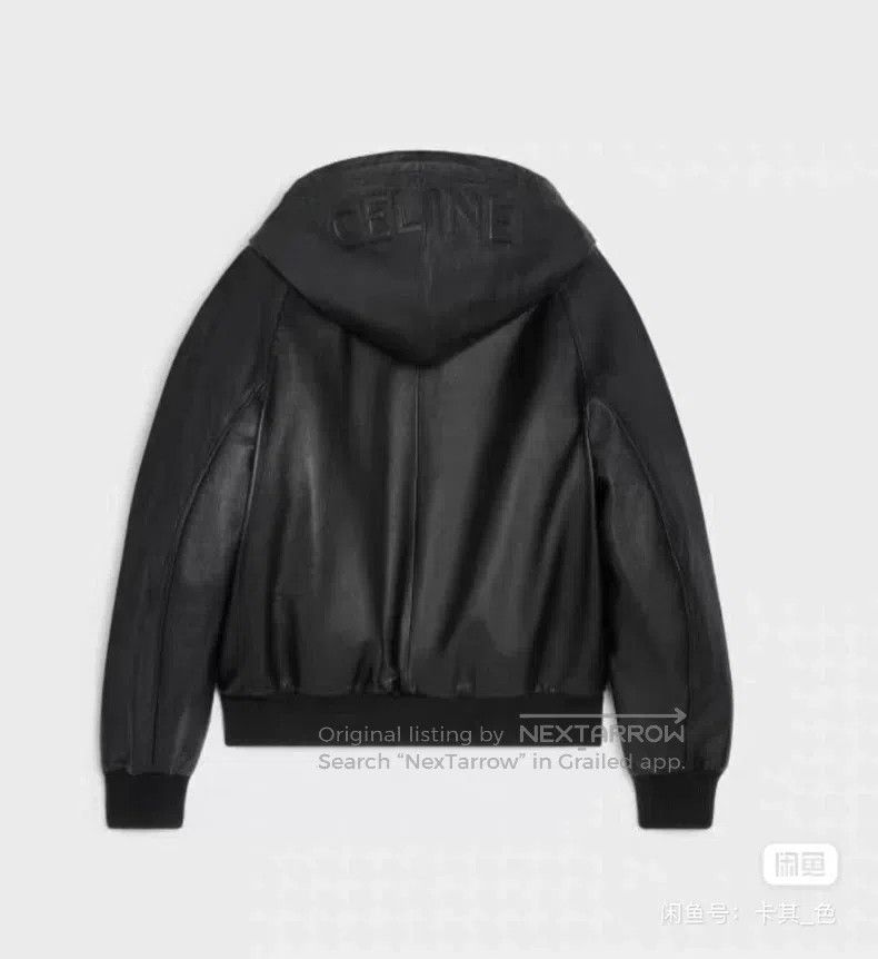 Celine CELINE Lamb Leather Logo Jacket Size US S / EU 44-46 / 1 - 2 Thumbnail