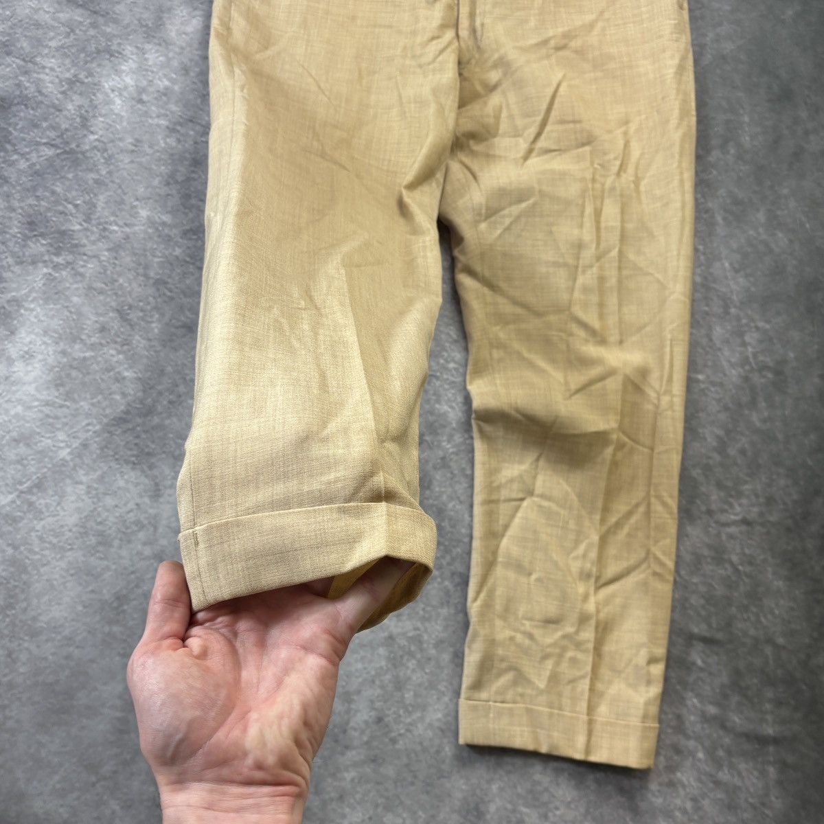Vintage 1960s Wool Suit 70s Vintage Two Piece Suit Large Scotts US Size 42R - 17 Thumbnail