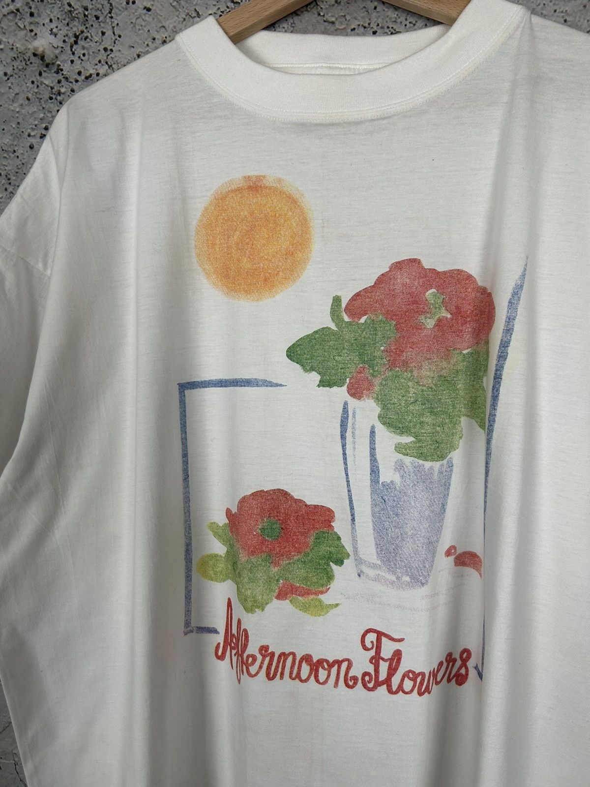 Vintage Vintage Flowers Graphic Tee 90s Alternative Hype Size US XL / EU 56 / 4 - 3 Thumbnail