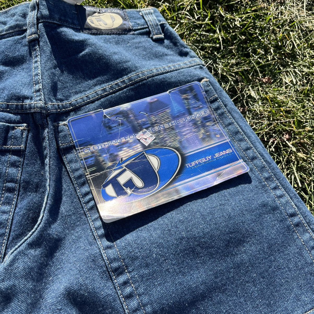 Vintage Brand New Y2K TUFF GUY Baggy Denim Shorts Size US 28 / EU 44 - 4 Thumbnail