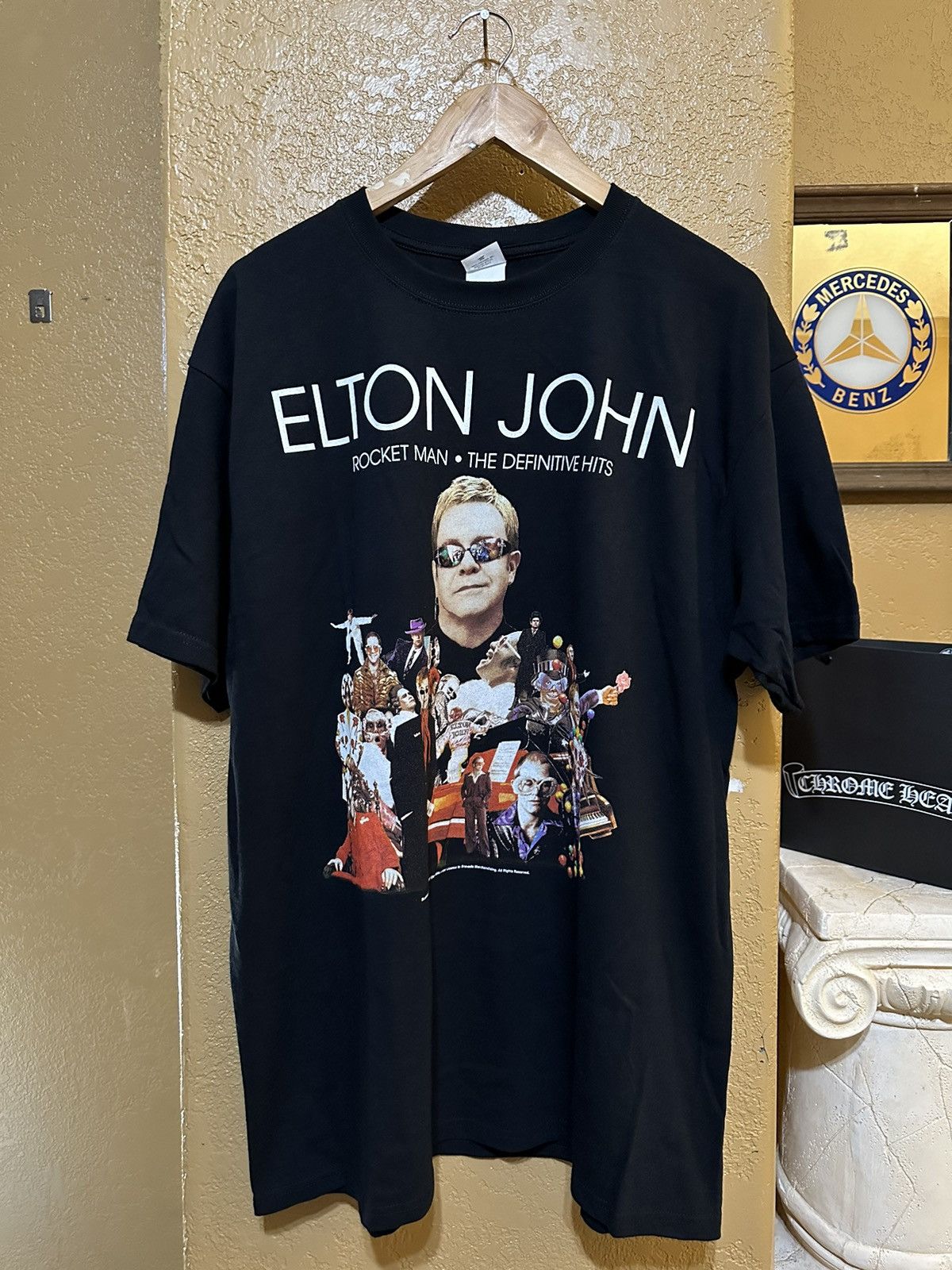 Band Tees × Vintage Vintage Elton John Rocket Man Tour T Shirt Size US XL / EU 56 / 4 - 1 Thumbnail