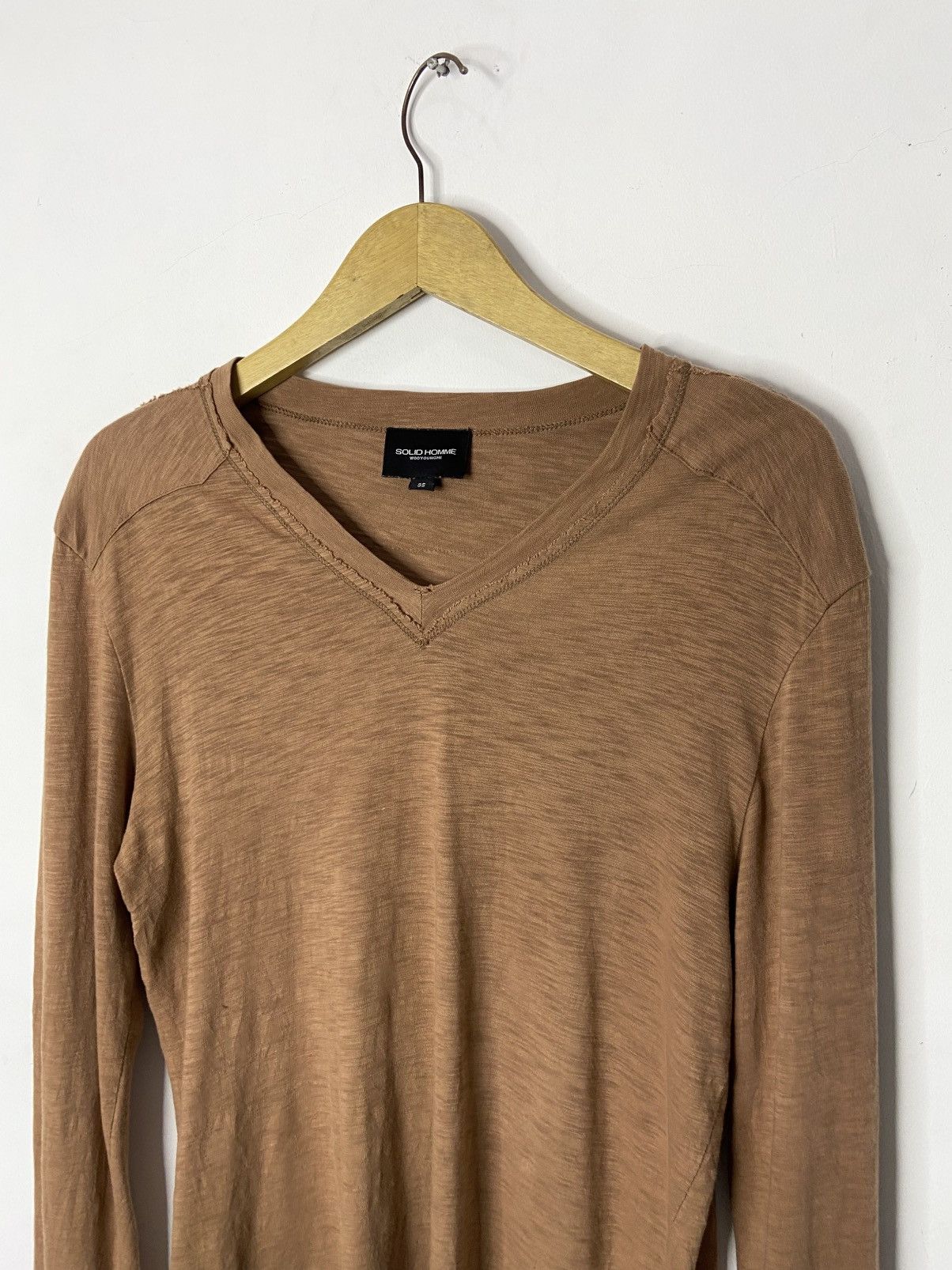 Wooyoungmi Wooyoungmi 2012 Slub Cotton V Neck Longsleeve Size US M / EU 48-50 / 2 - 9 Thumbnail