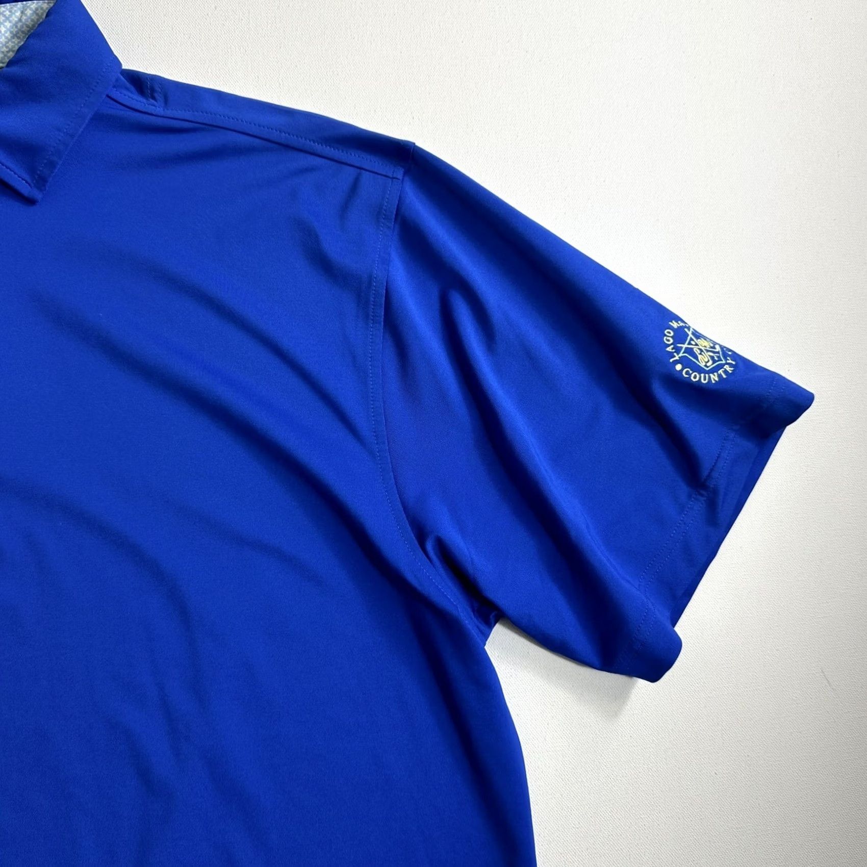 Footjoy FootJoy Polo Shirt Lago Mar Country Club Short Sleeve Logo Golf Size M Blue Mens Regular Shirt Size US M / EU 48-50 / 2 - 5 Thumbnail