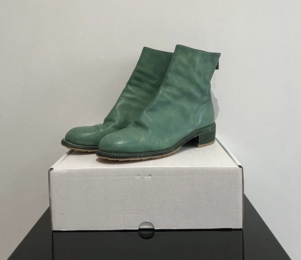 Guidi Deadstock Tiffany green 796Z boots Size US 13 / EU 46 - 2 Thumbnail