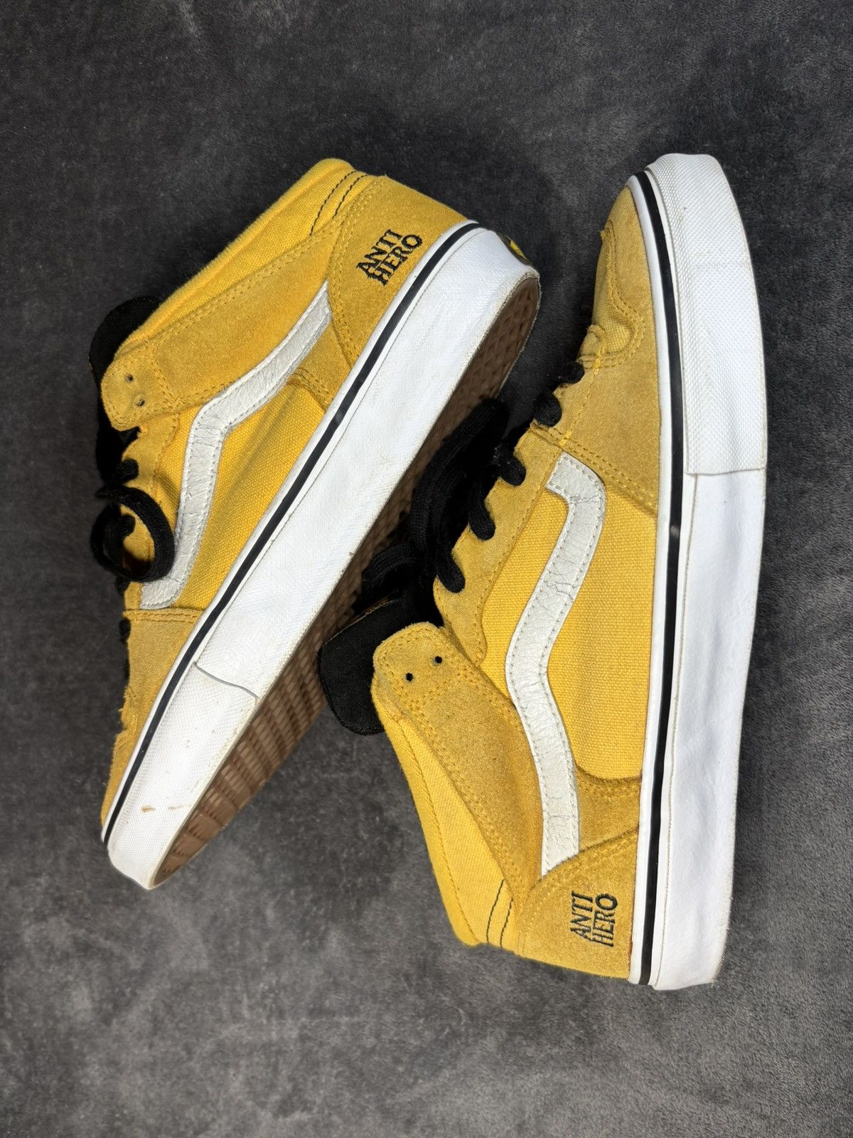 Vans Vintage Y2k Yellow Vans TNT II Mid Shoes Anti Hero Sz 9.5 Size US 9.5 / EU 42-43 - 6 Thumbnail