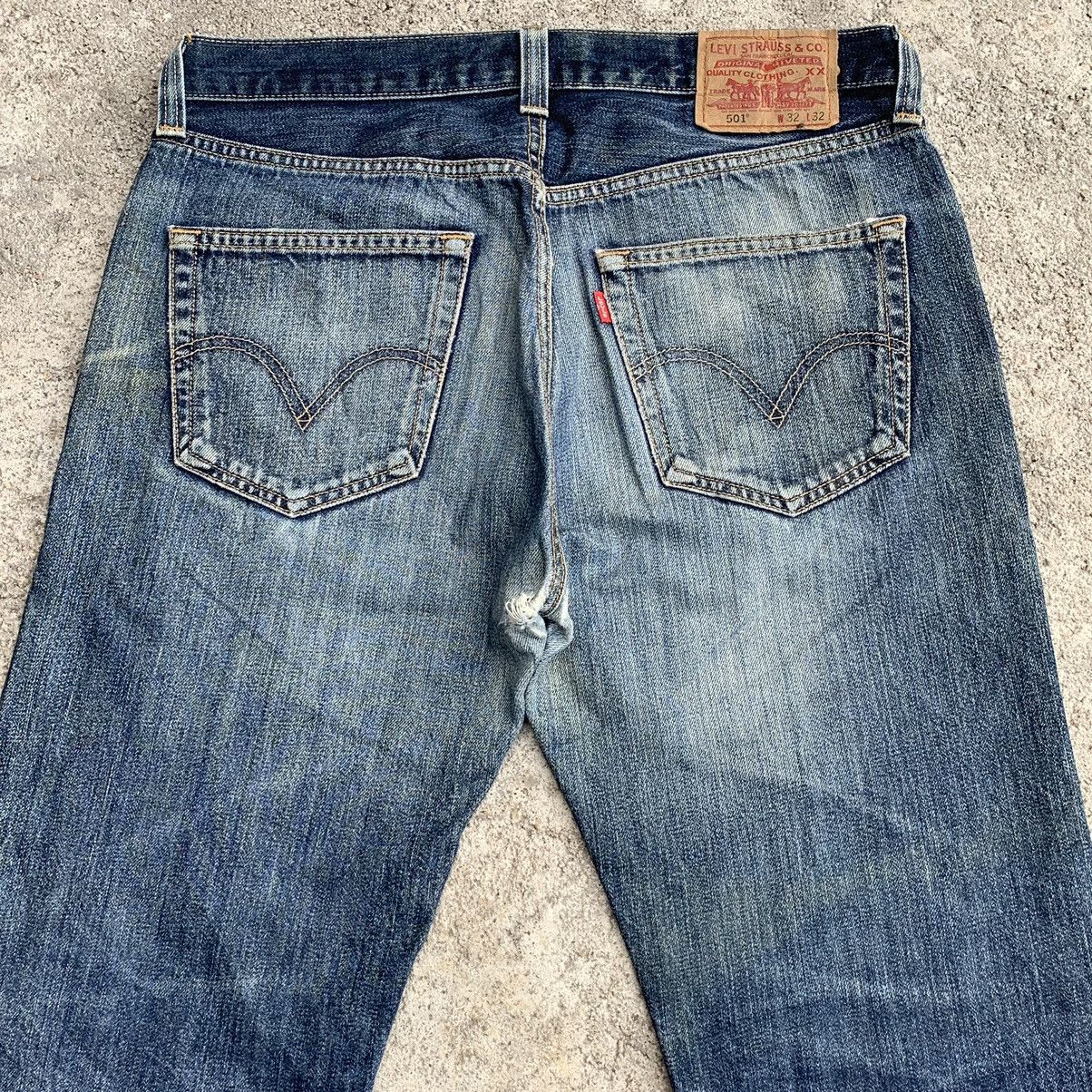 Levi's Levis 501 Button Fly Grunge Ripped Distressed DenimW32 Size US 32 / EU 48 - 10 Thumbnail