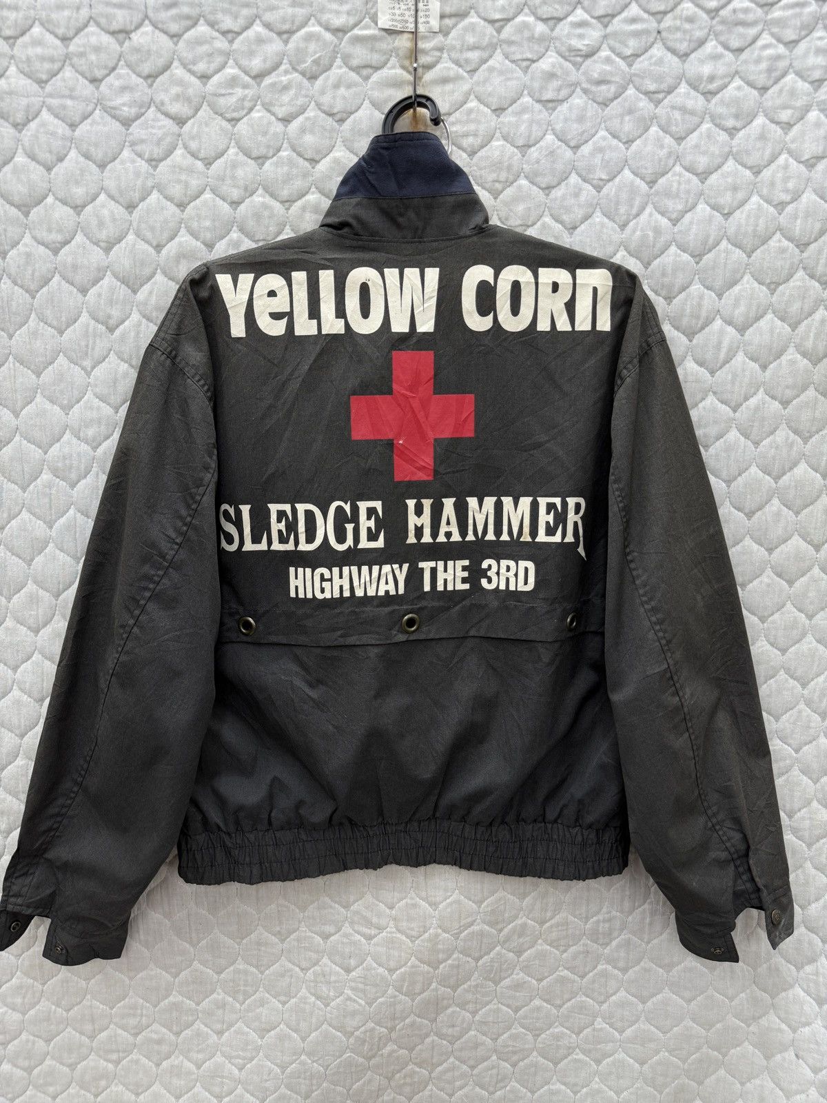 YELLOW CORN 🔥🔥🔥ARCHIVE VTG YELLOW CORN SLEDGE HAMMER RACING JACKET Size US M / EU 48-50 / 2 - 1 Thumbnail